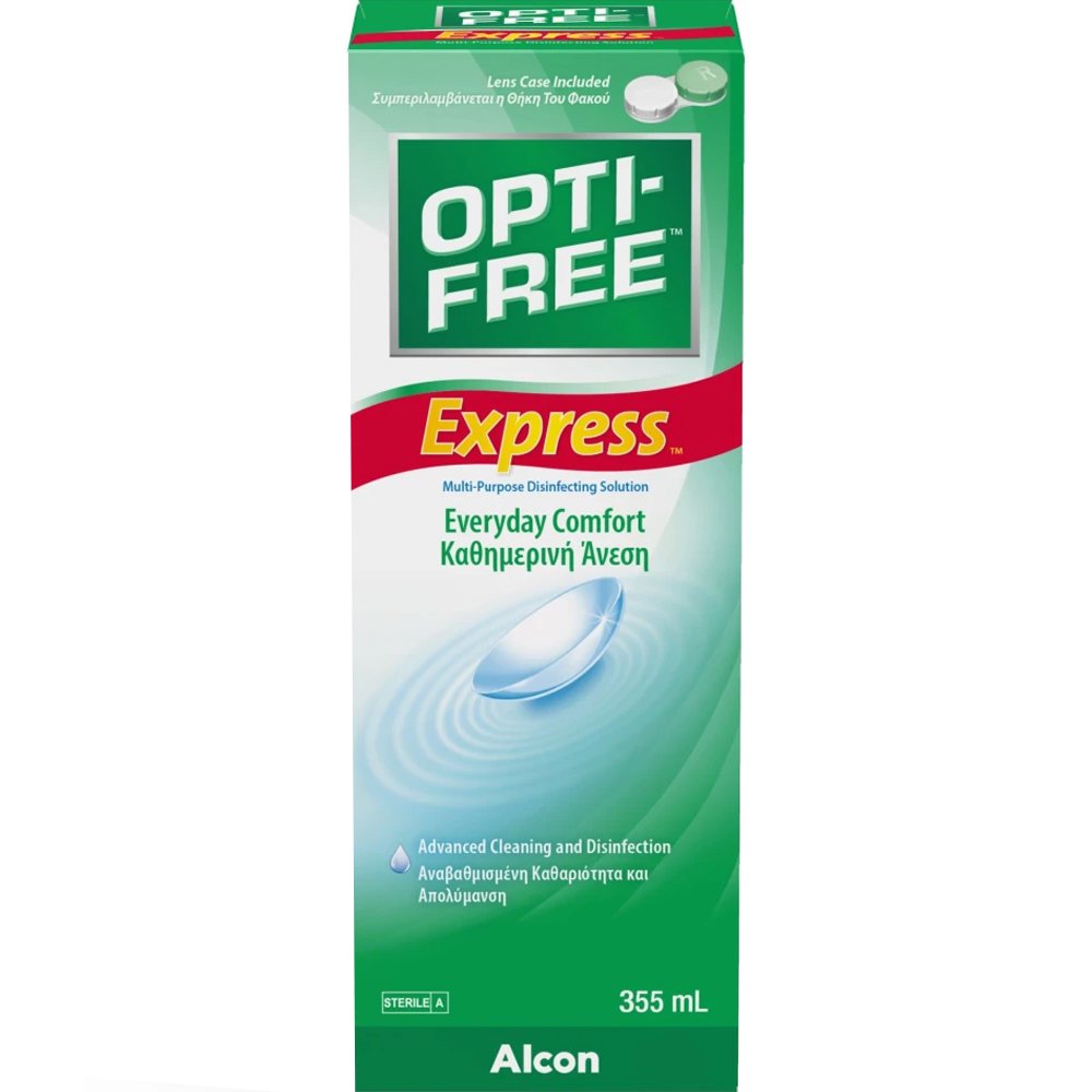 Alcon Alcon Opti-Free Express Everyday Comfort Υγρό Φακών Επαφής 355ml