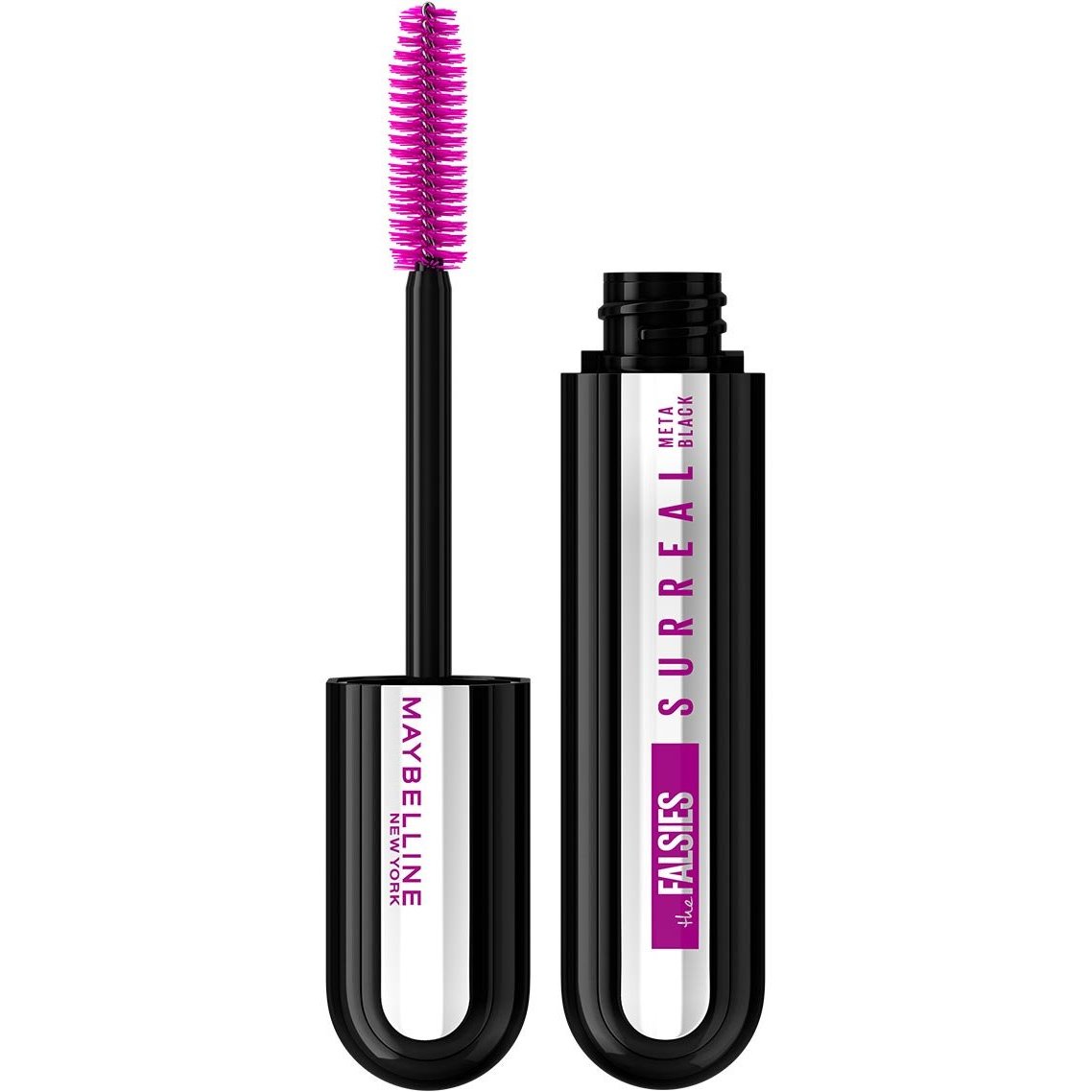 MAYBELLINE Maybelline The Falsies Surreal Extensions Mascara Μάσκαρα για Βλεφαρίδες με Περισσότερο Όγκο & Μήκος 10ml - 02 Meta Black