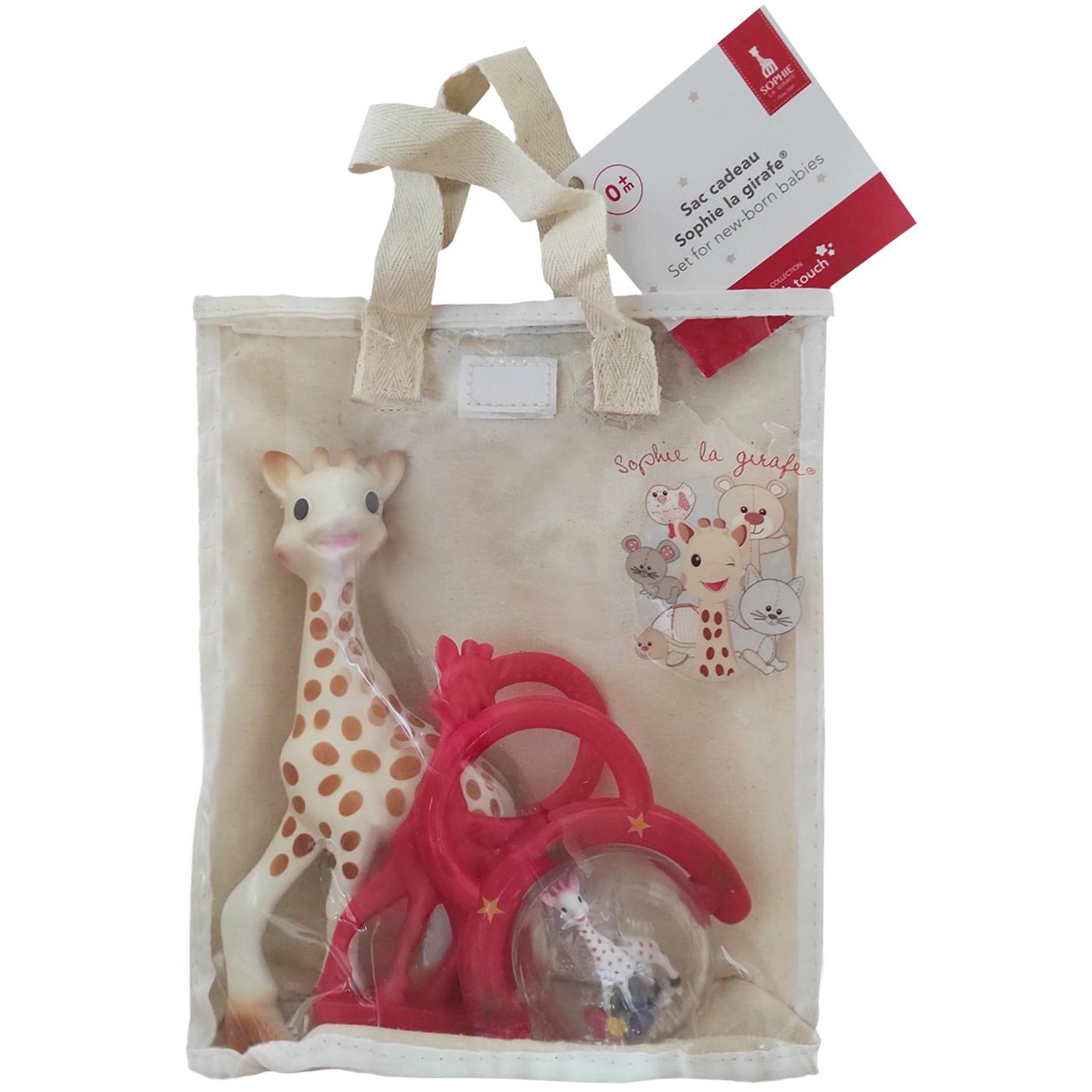 Sophie La Girafe Sophie La Girafe Set for New-Born Babies Κωδ 516343 Σετ Δώρου για Νεογέννητα με Παιχνίδι Καμηλοπάρδαλη & Κουδουνίστρα, Μασητικό σε Διάφορα Σχέδια 0m+, 1 Τεμάχιο