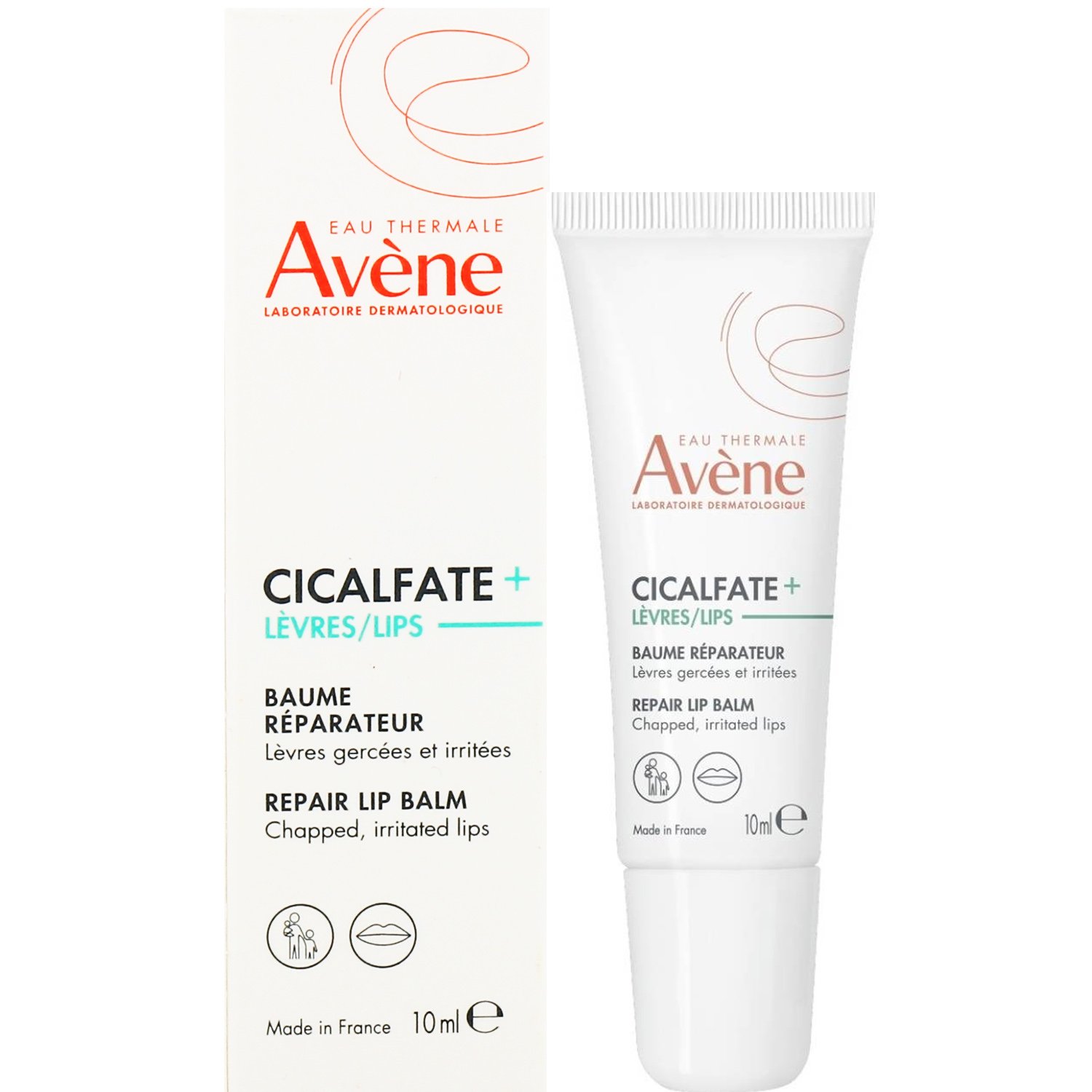 Avène Avene Cicalfate Repair Lip Balm Επανορθωτικό Βάλσαμο για Σκασμένα & Ερεθισμένα Χείλη 10ml