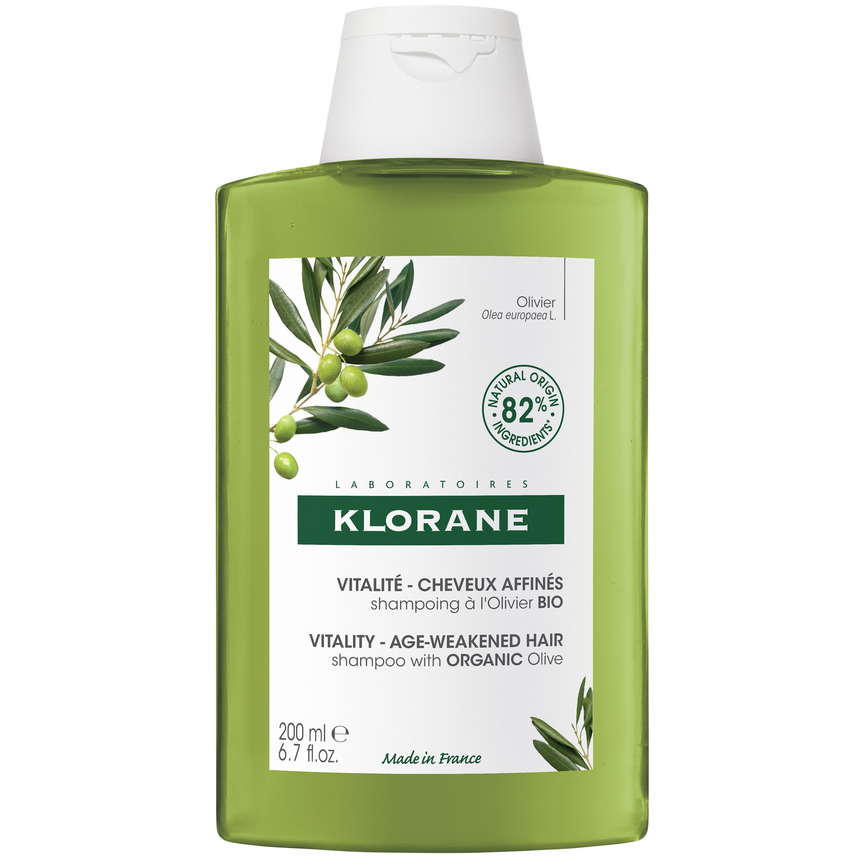 Klorane Klorane Olivier Shampoo for Age-Weakened Hair with Organic Olive Σαμπουάν με Εκχύλισμα Ελιάς για Πυκνότητα & Ζωντάνια στα Αδύναμα Μαλλιά 200ml