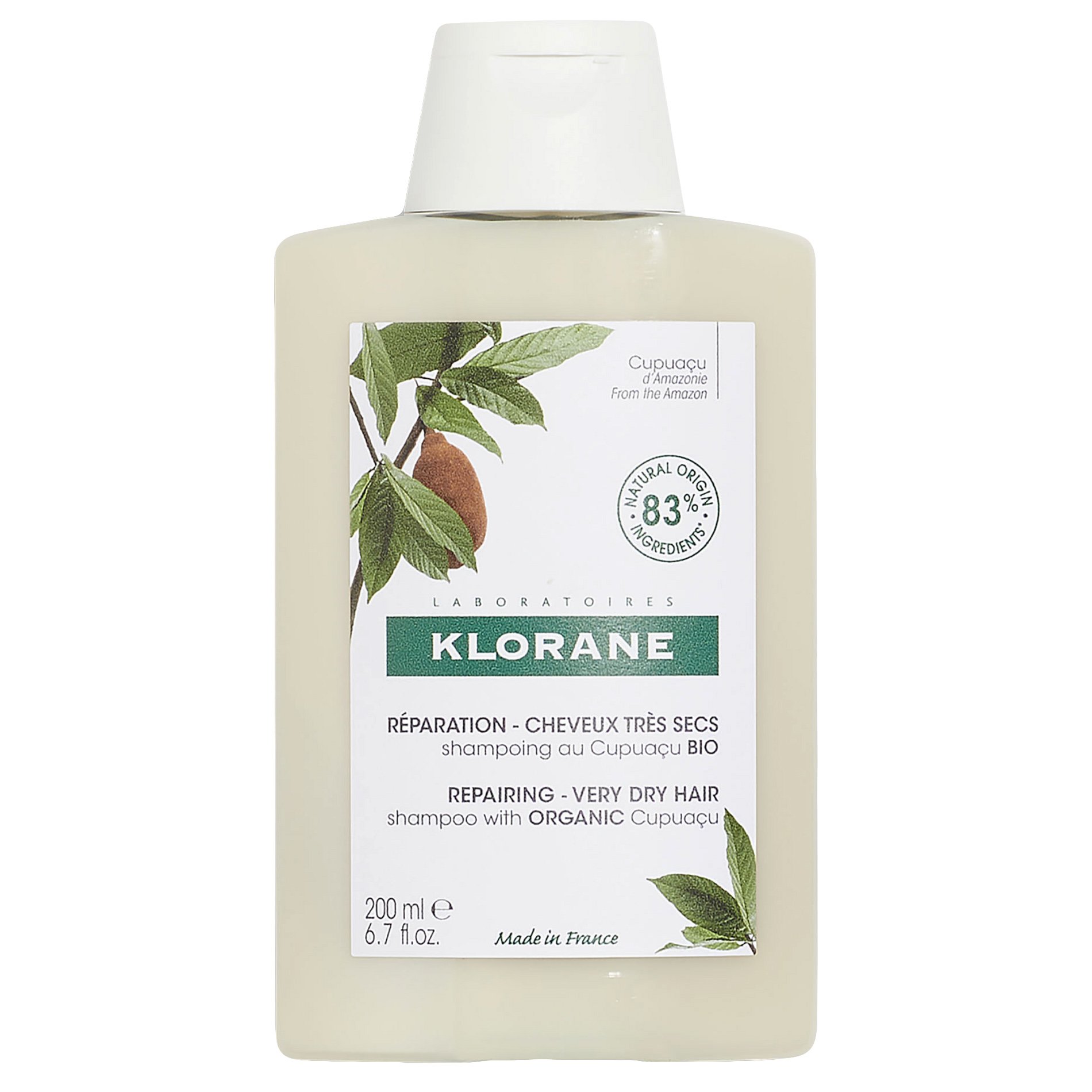 Klorane Klorane Cupuacu Butter Shampoo Σαμπουάν για Πολύ Ξηρά Μαλλιά με Βούτυρο Cupuacu 200ml