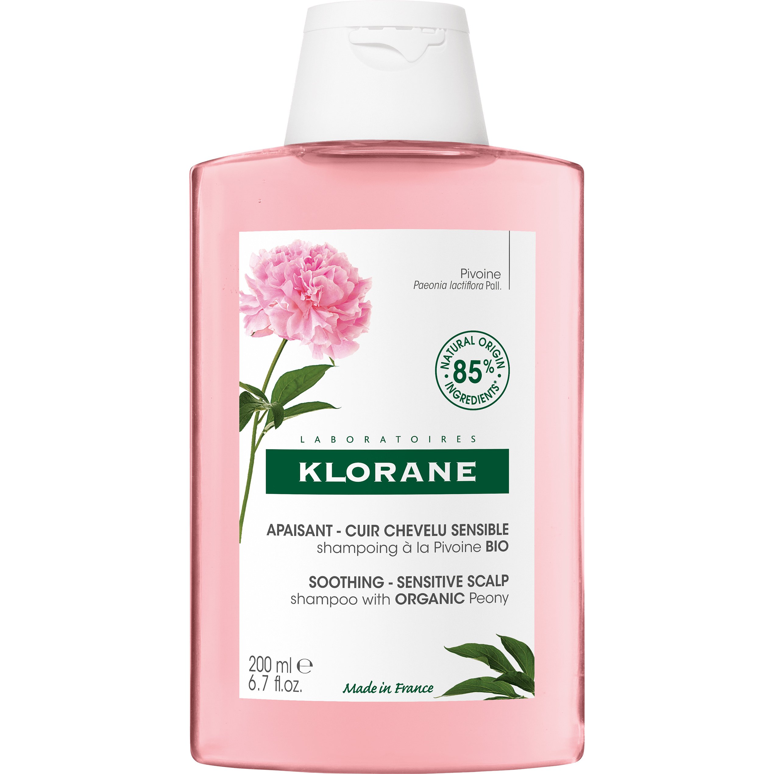 Klorane Klorane Peony Soothing & Sensitive Scalp Shampoo Καταπραϋντικό Σαμπουάν με Παιώνια για Ευαίσθητο & Ερεθισμένο Τριχωτό 200ml