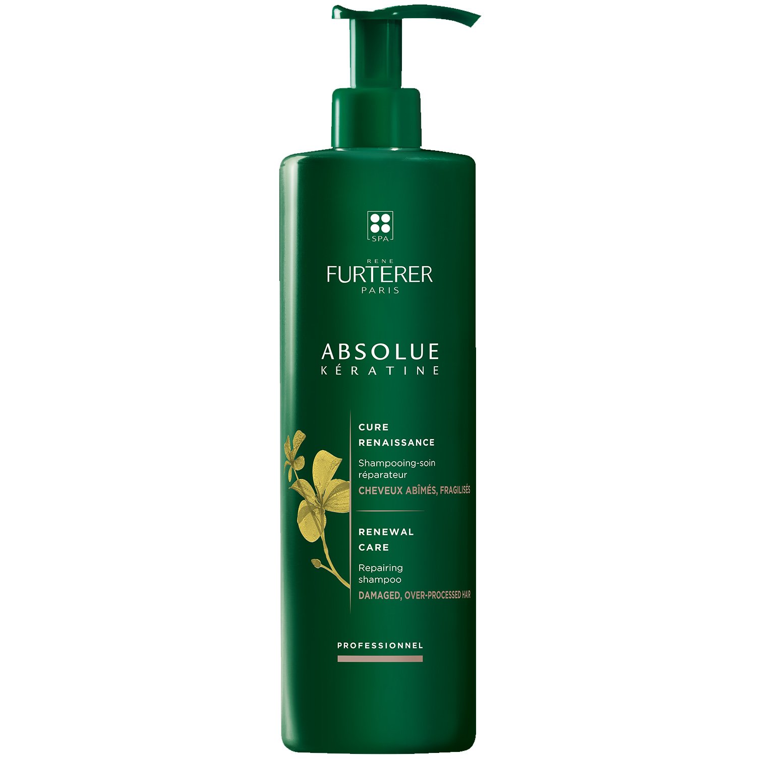 Rene Furterer Rene Furterer Absolue Keratine Renewal Care Repairing Shampoo for Damaged, Over-Processed Hair Σαμπουάν Αναδόμησης για Εύθραυστα, Κατεστραμμένα Μαλλιά 600ml