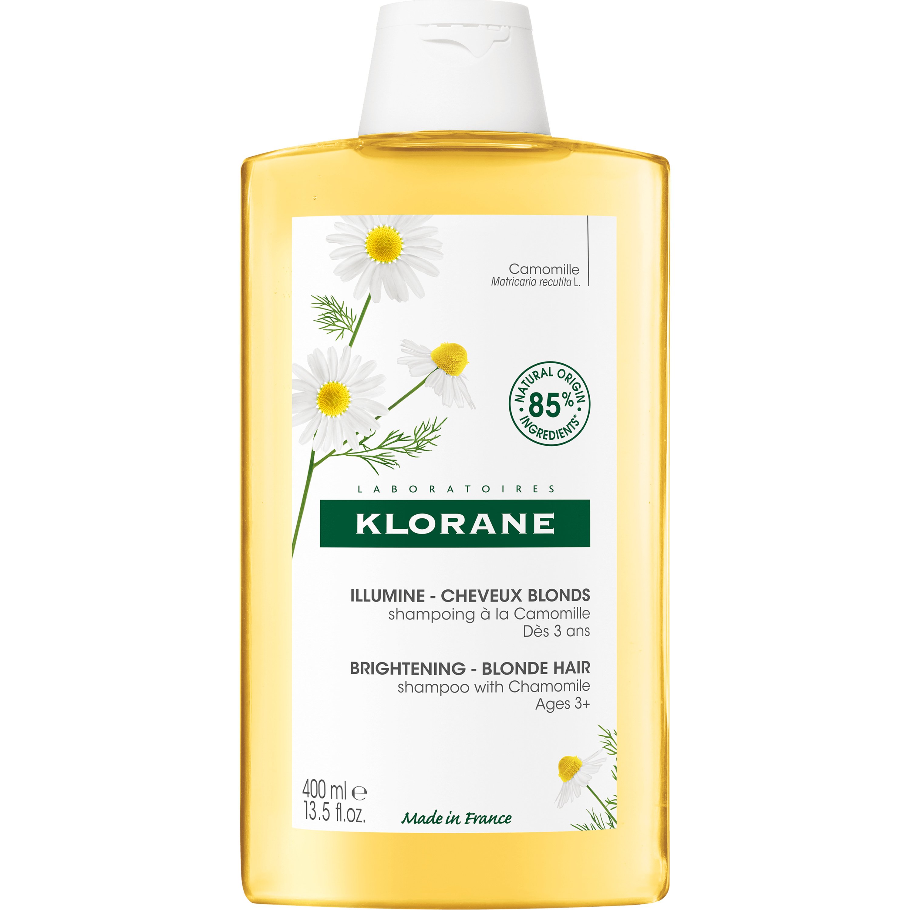 Klorane Klorane Camomille Brightening Blonde Hair Shampoo Σαμπουάν για Ξανθιές Ανταύγειες με Χαμομήλι 400ml