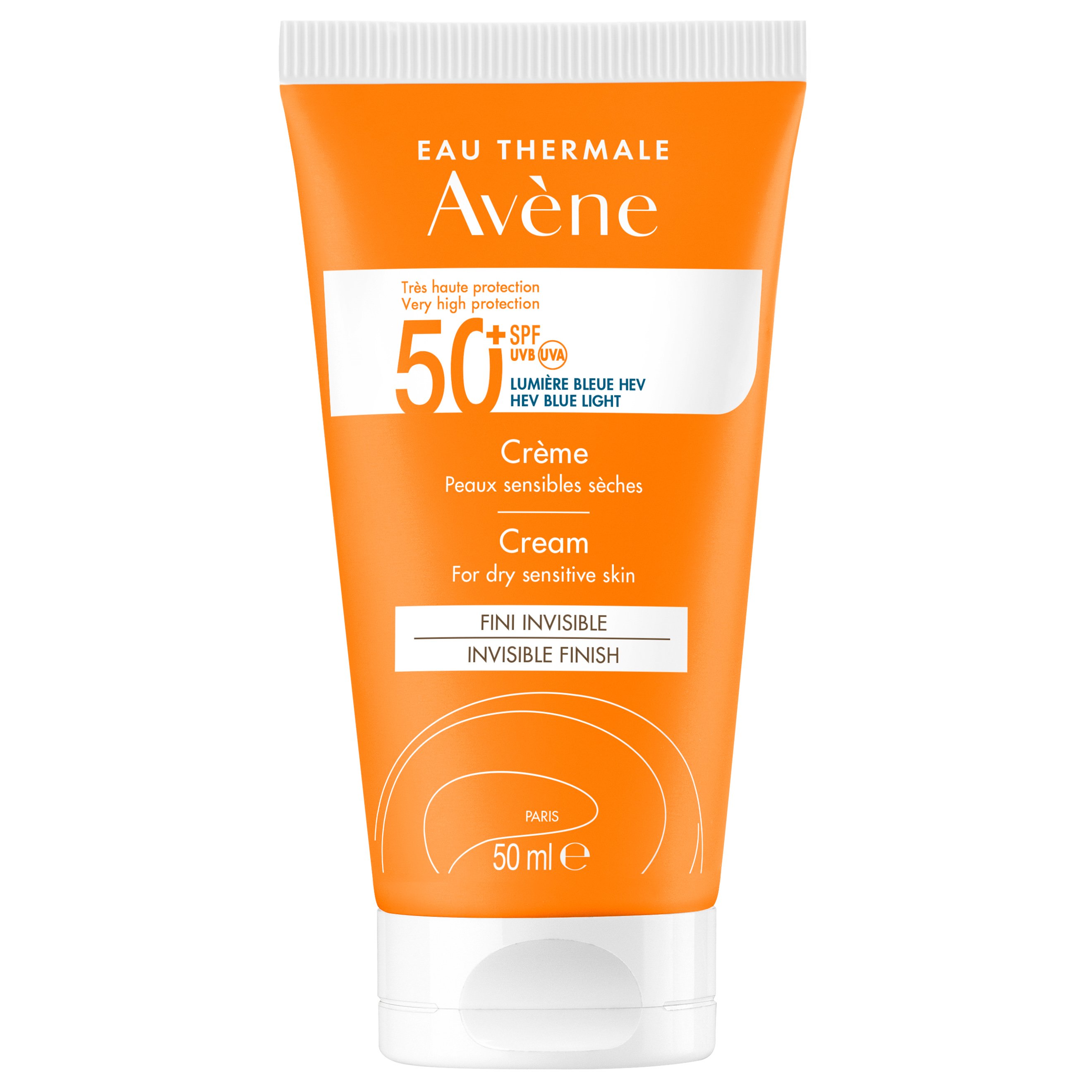 Avène Avene Cream Solaire Spf50+ Αντηλιακή Κρέμα Προσώπου Λαιμού Πολύ Υψηλής Προστασίας, για το Ξηρό Ευαίσθητο Δέρμα 50ml