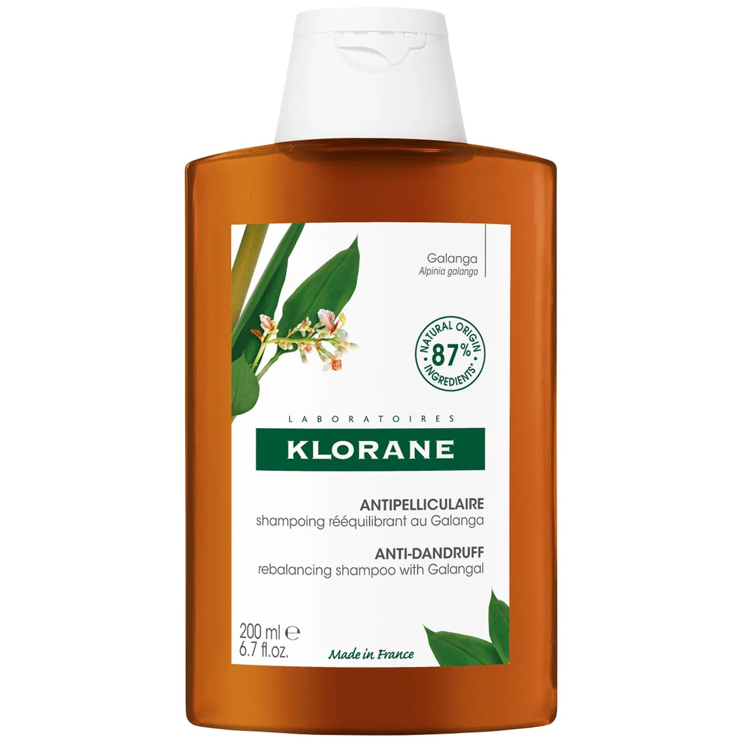 Klorane Klorane Galangal Rebalancing Shampoo Σαμπουάν Εξισορρόπησης Κατά της Λιπαρής Πιτυρίδας 200ml