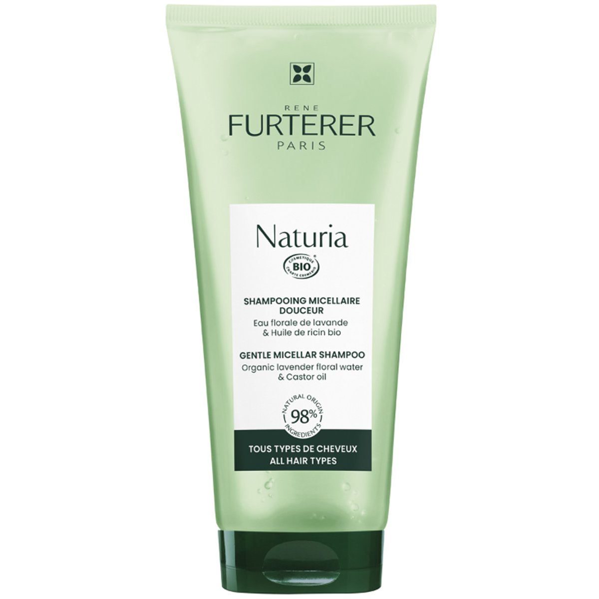 Rene Furterer Rene Furterer Naturia Bio Gentle Micellar Shampoo Απαλό Σαμπουάν για Συχνή Χρήση με Ανθόνερο Λεβάντας & Καστορέλαιο 200ml