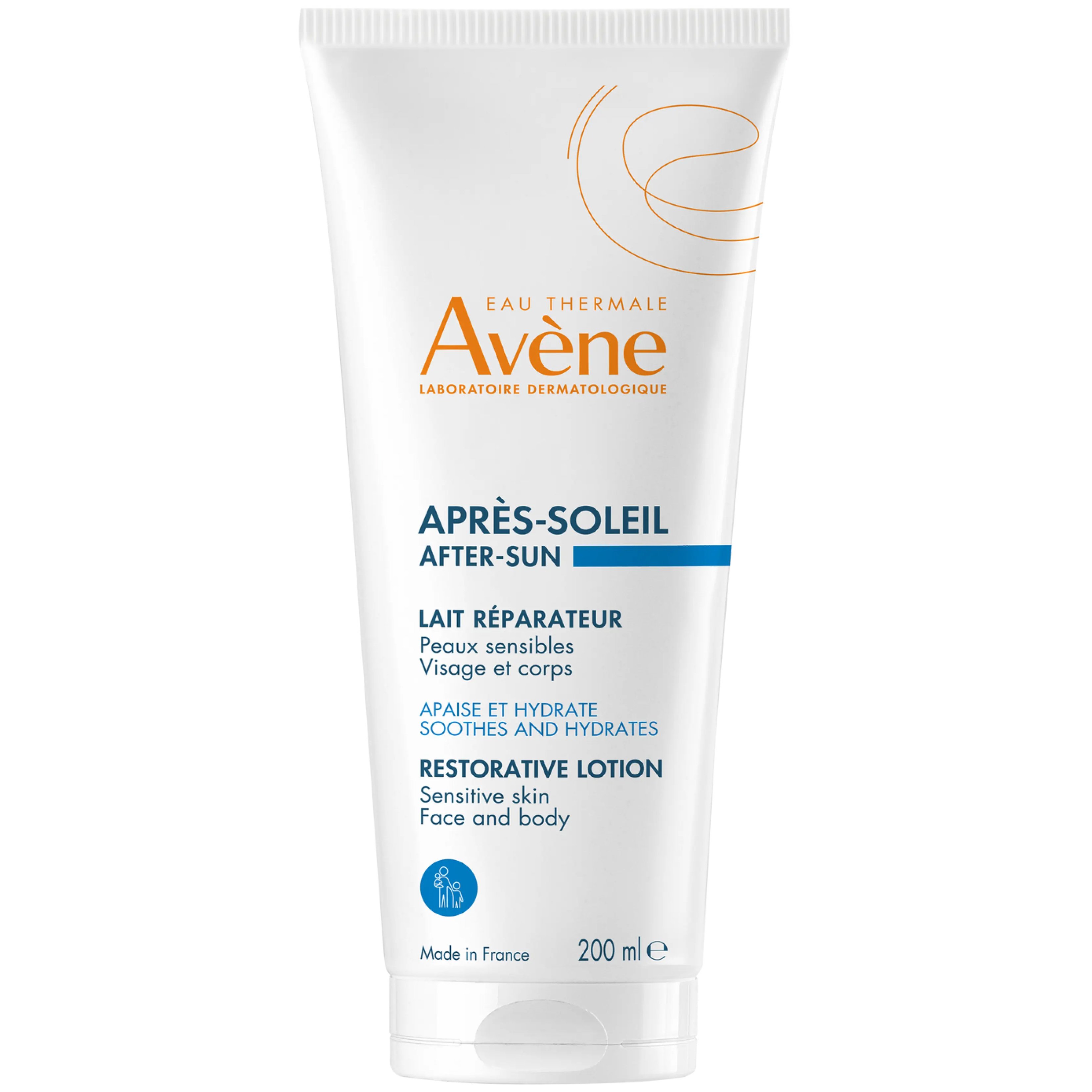 Avène Avene After Sun Restorative Lotion for Face & Body Καταπραϋντική, Ενυδατική Λοσιόν Προσώπου - Σώματος για Μετά την Έκθεση στον Ήλιο, Κατάλληλη για Ευαίσθητες Επιδερμίδες 200ml