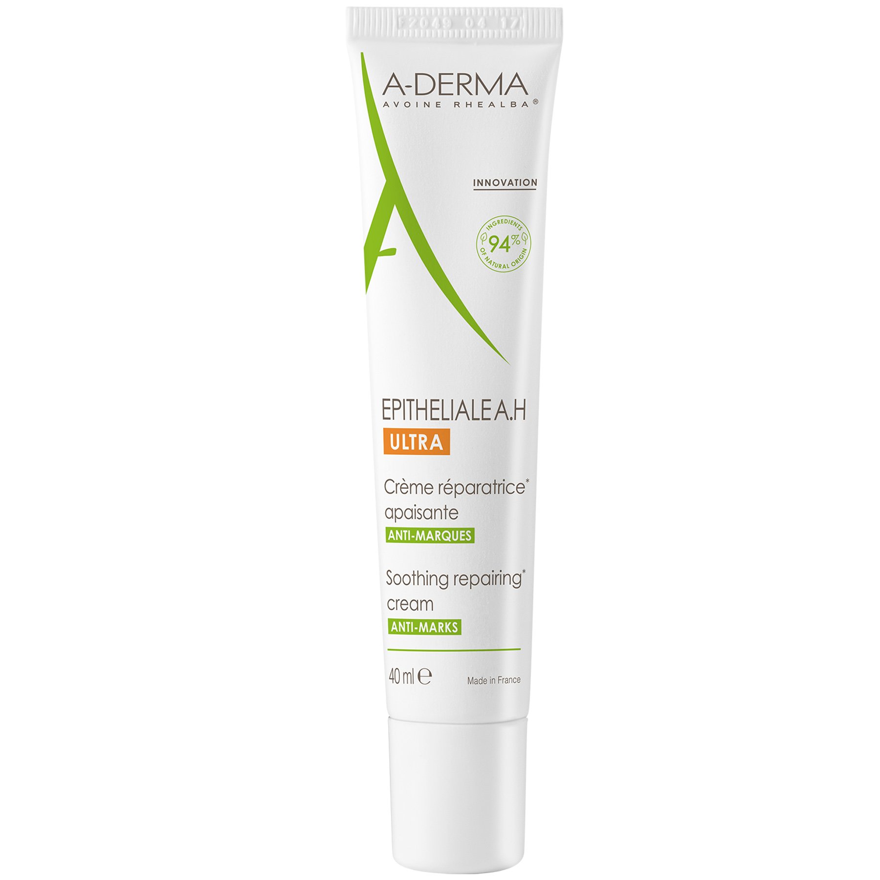 A-Derma A-Derma Epitheliale A.H. Ultra Cream Καταπραϋντική Κρέμα Προσώπου, Σώματος για Επανόρθωση & Μείωση των Σημαδιών 40ml