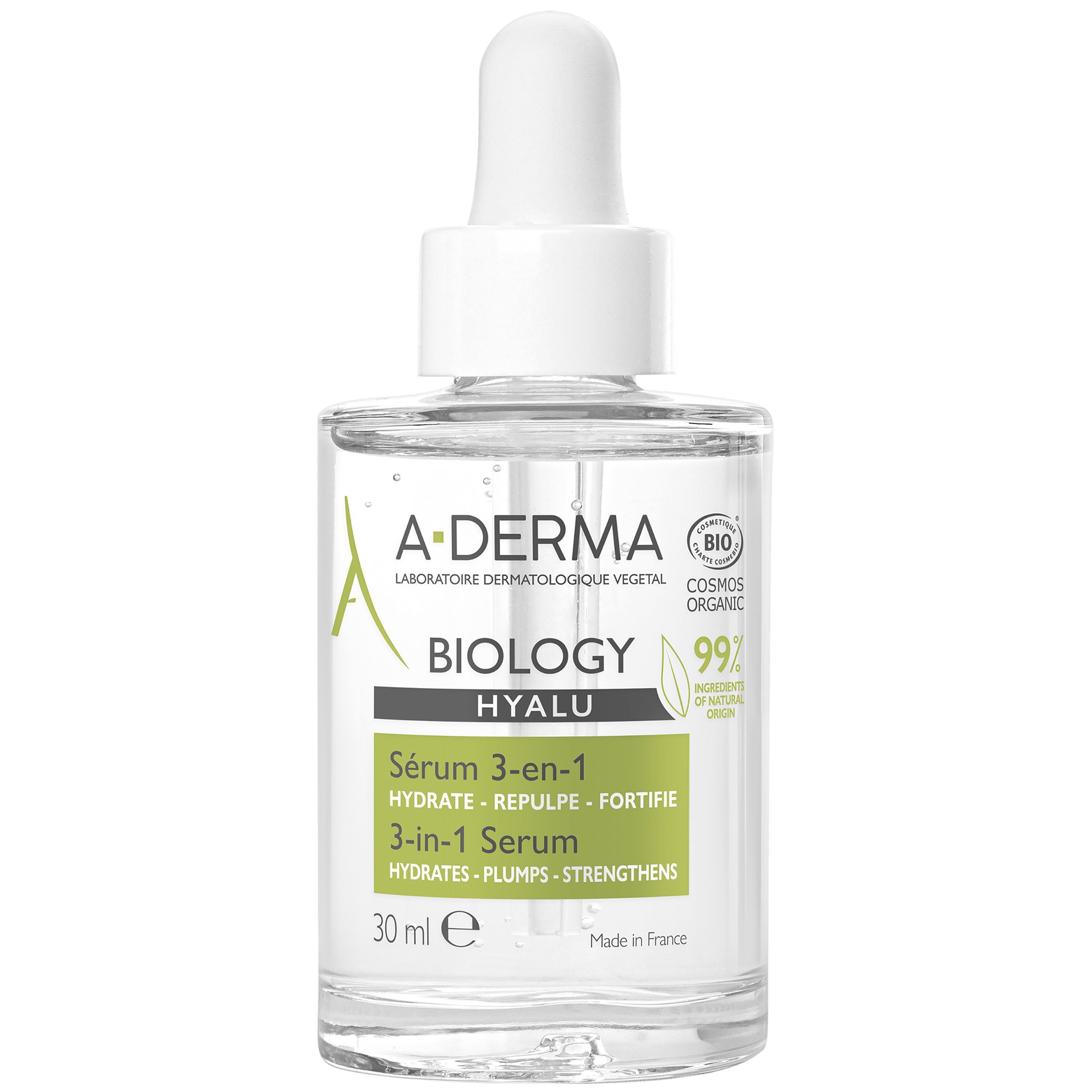 A-Derma A-Derma Biology Hyalu 3-in-1 Serum Ενυδατικός Ορός Προσώπου με Τριπλή Δράση 30ml