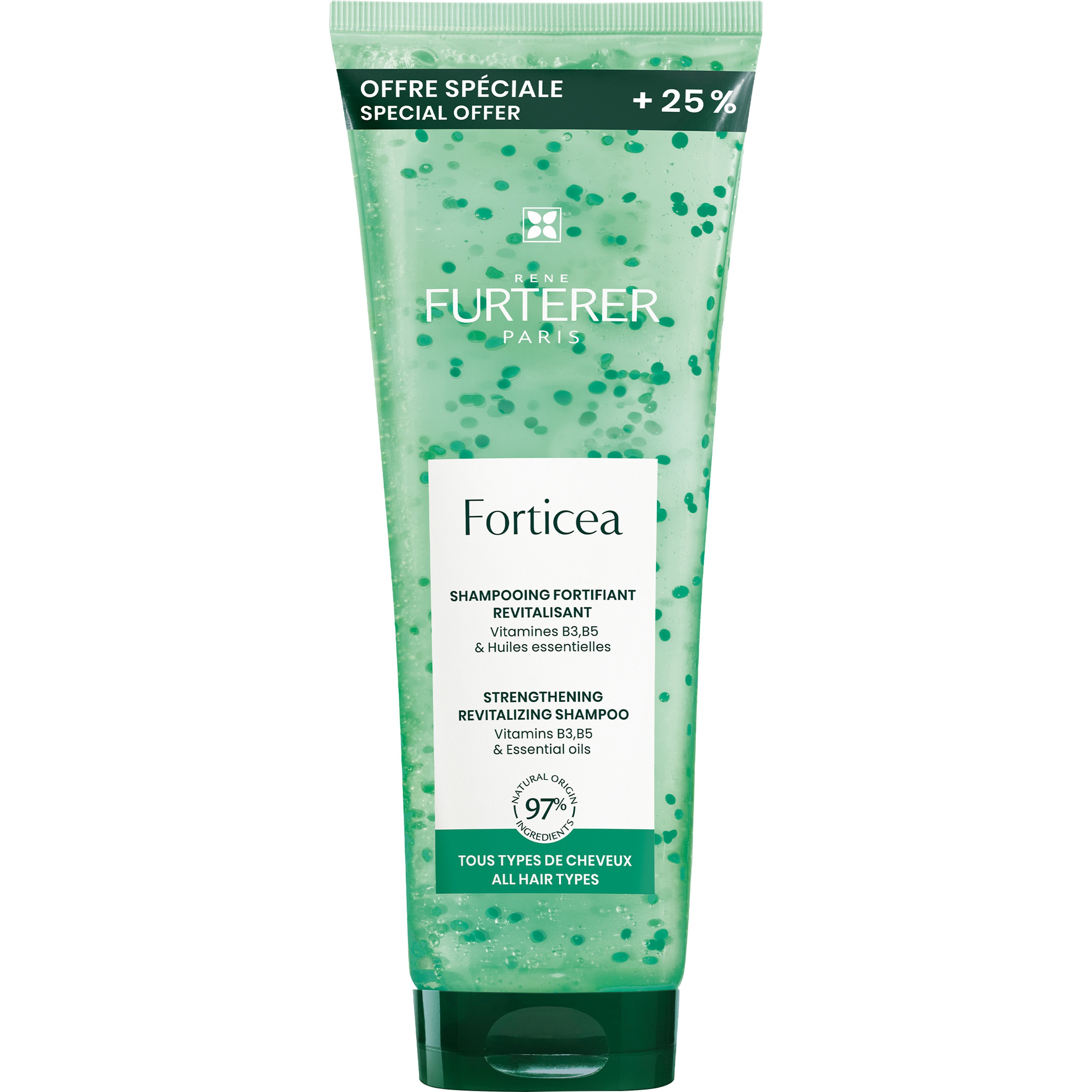 Rene Furterer Rene Furterer Forticea Strengthening & Revitalizing Shampoo Τονωτικό Σαμπουάν Ενδυνάμωσης με Αιθέρια Έλαια 250ml