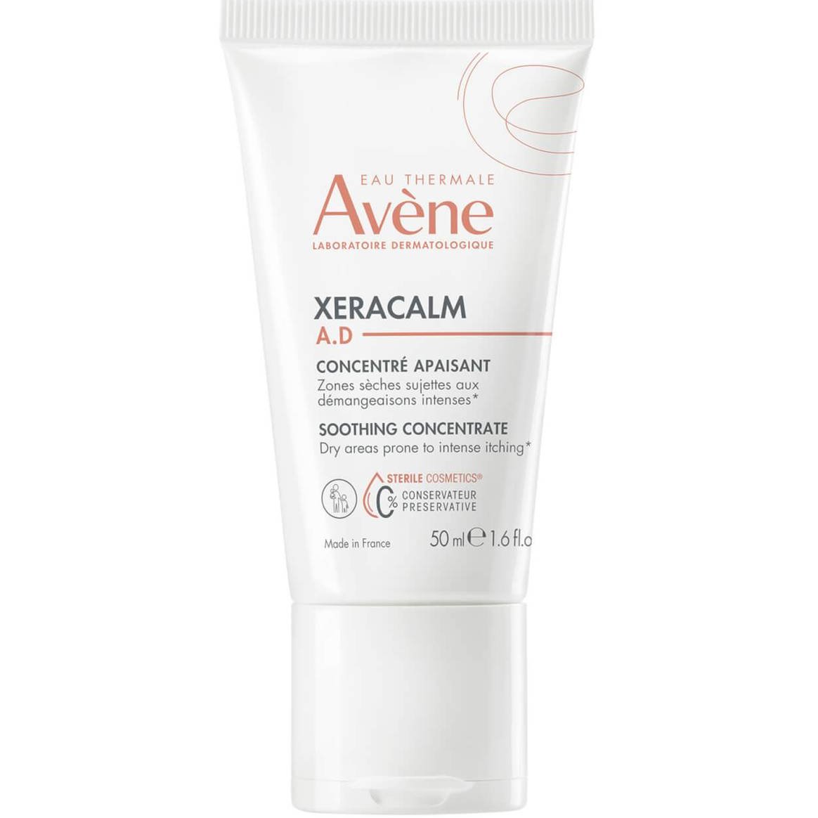 Avene Xeracalm A.D Soothing Concentrate Συμπυκνωμένο Καταπραϋντικό για Ξηρές Ζώνες με Τάση Έντονου Κνησμού 50ml