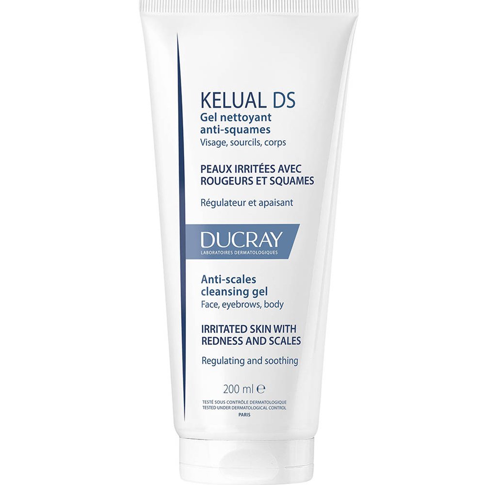 Ducray Ducray Kelual DS Anti Irritation, Anti Redness & Anti Flake Foaming Gel Αφρίζον Gel Καθαρισμού Προσώπου - Σώματος Κατά των Λεπιών & Νιφάδων, Μειώνει την Ερυθρότητα, Εξυγιαίνει & Καταπραΰνει από τον Κνησμό 200ml