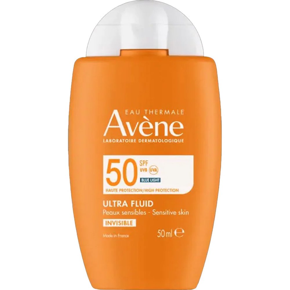 Avène Avene Ultra Fluid Invisible Spf50 Αντηλιακή Κρέμα Προσώπου Πολύ Υψηλής Προστασίας για το Ευαίσθητο Δέρμα 50ml