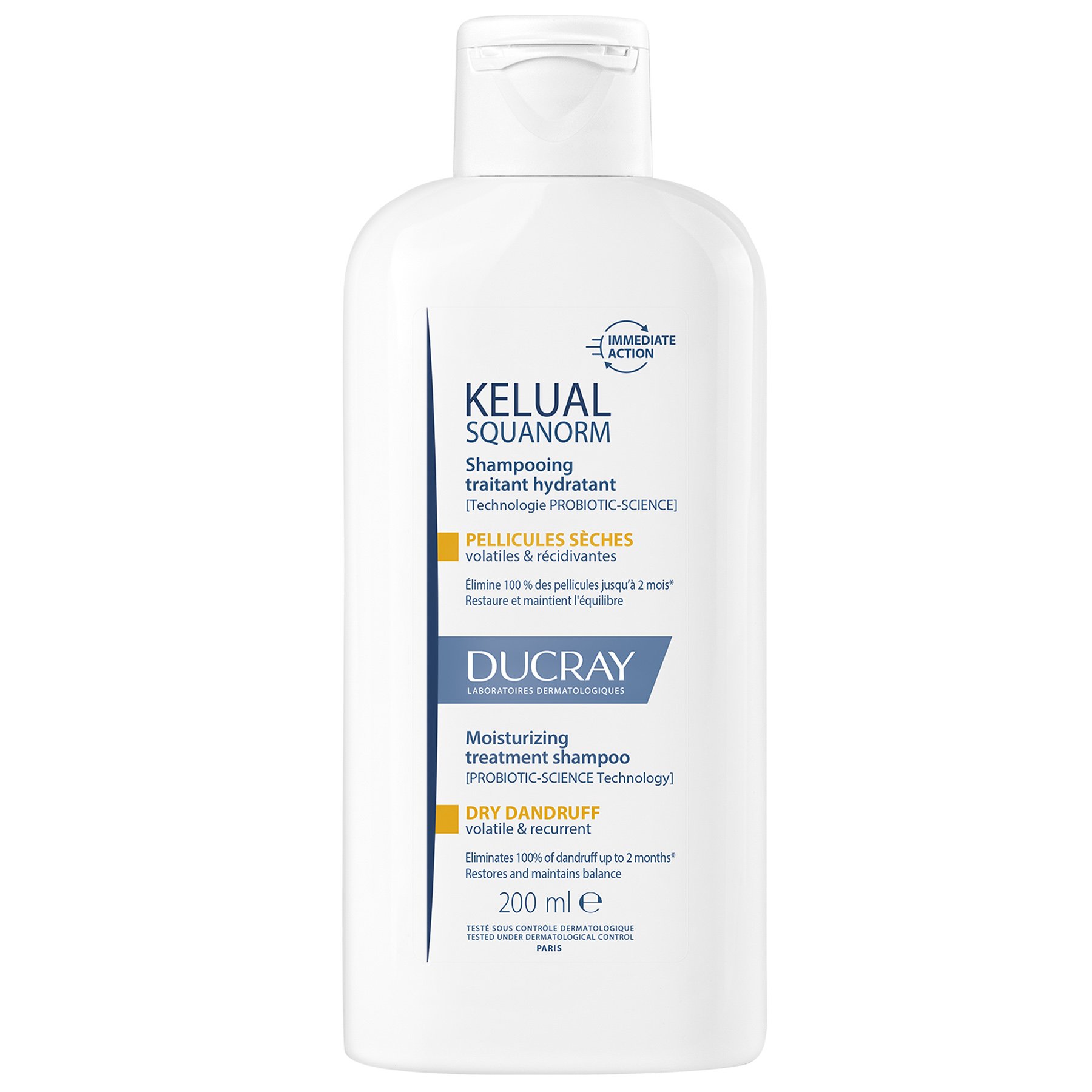 Ducray Ducray Kelual Squanorm Regulating Treatment Shampoo Dry Dandruff Ρυθμιστικό Σαμπουάν Θεραπείας Κατάλληλο για Ξηρή Πιτυρίδα 200ml