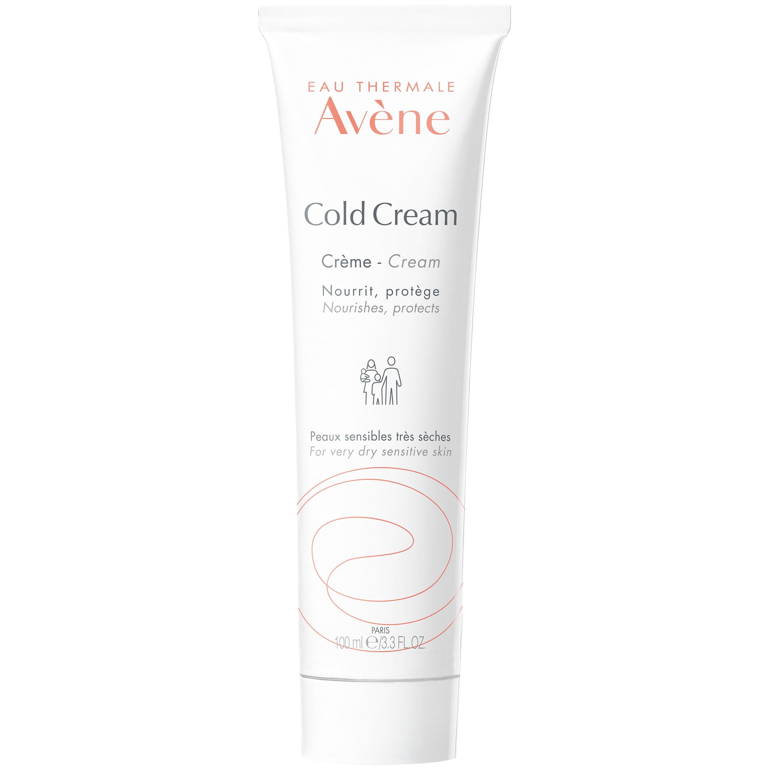 Avène Avene Cold Cream Θρεπτική, Ενυδατική Κρέμα Προσώπου - Σώματος για Όλη την Οικογένεια, Κατάλληλη για Ξηρό έως Πολύ Ξηρό Δέρμα 100ml