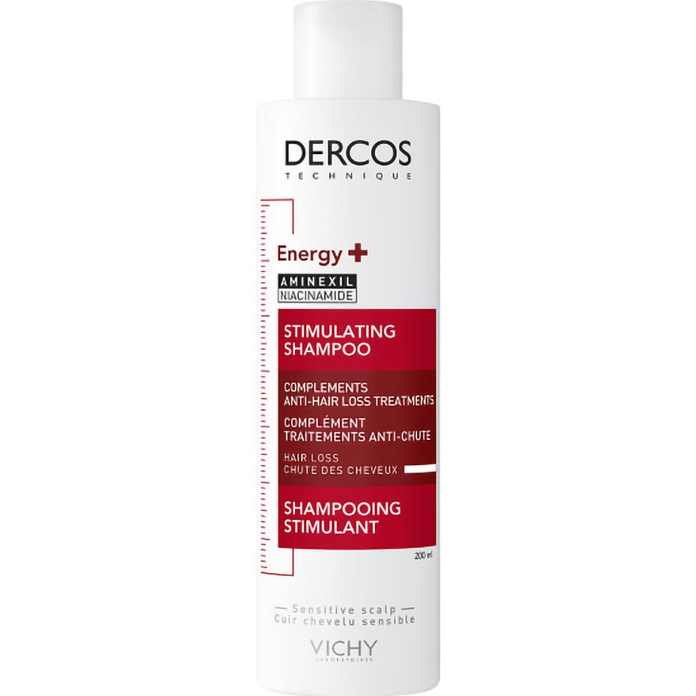 Vichy Vichy Dercos Energy+ Stimulating Shampoo Σαμπουάν Κατά της Τριχόπτωσης που Επαναφέρει τη Ζωντάνια στα Μαλλιά, Αφήνοντας Ευχάριστη Υφή Ενδυναμώνοντας την Τρίχα & το Τριχωτό 200ml