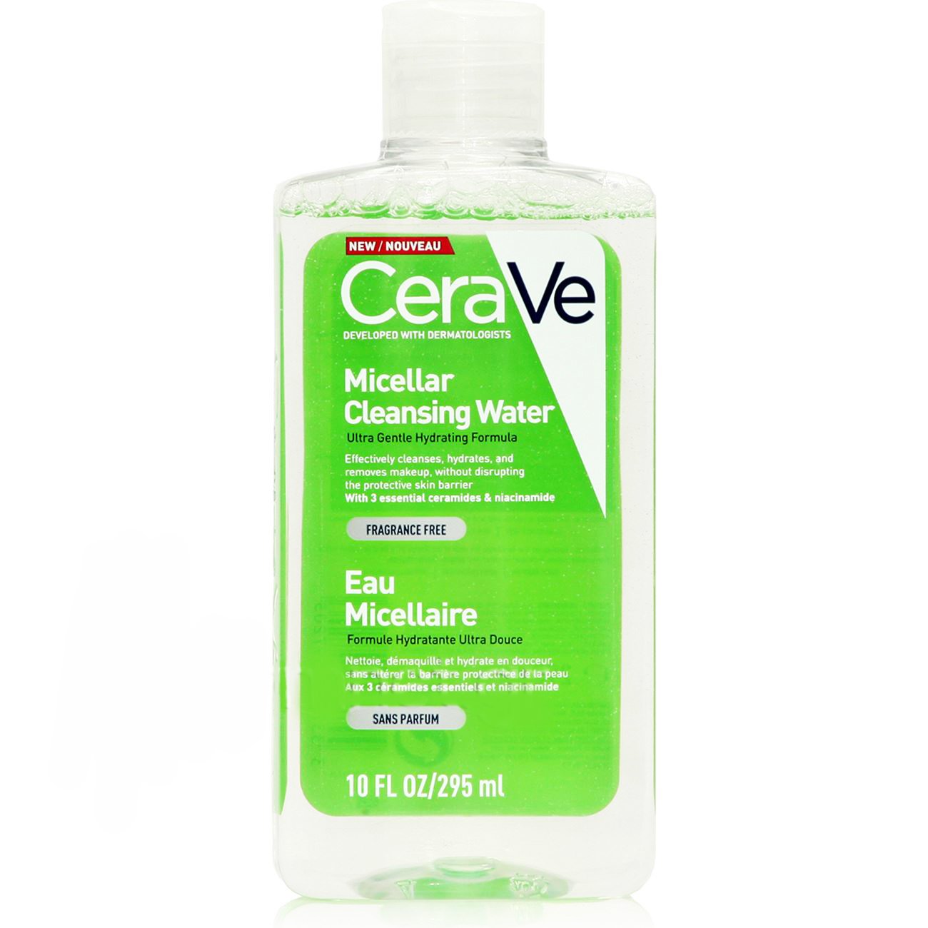 Cerave CeraVe Micellar Cleansing Water Νερό Καθαρισμού & Ντεμακιγιάζ Προσώπου, Ματιών & Χειλιών 295ml