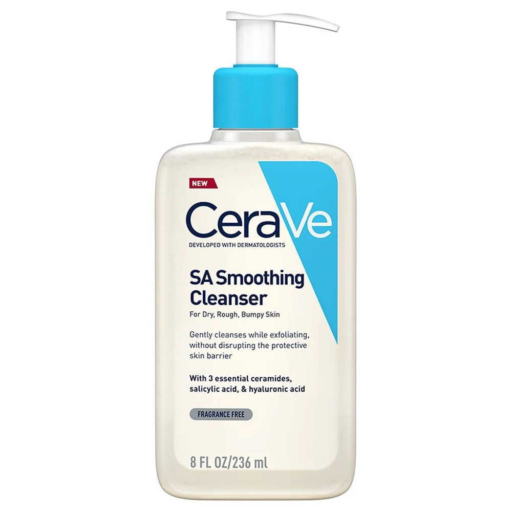 Cerave CeraVe SA Smoothing Cleanser Gel Τζελ Καθαρισμού Προσώπου & Σώματος για το Ξηρό, Τραχύ & Ανομοιόμορφο Δέρμα 236ml