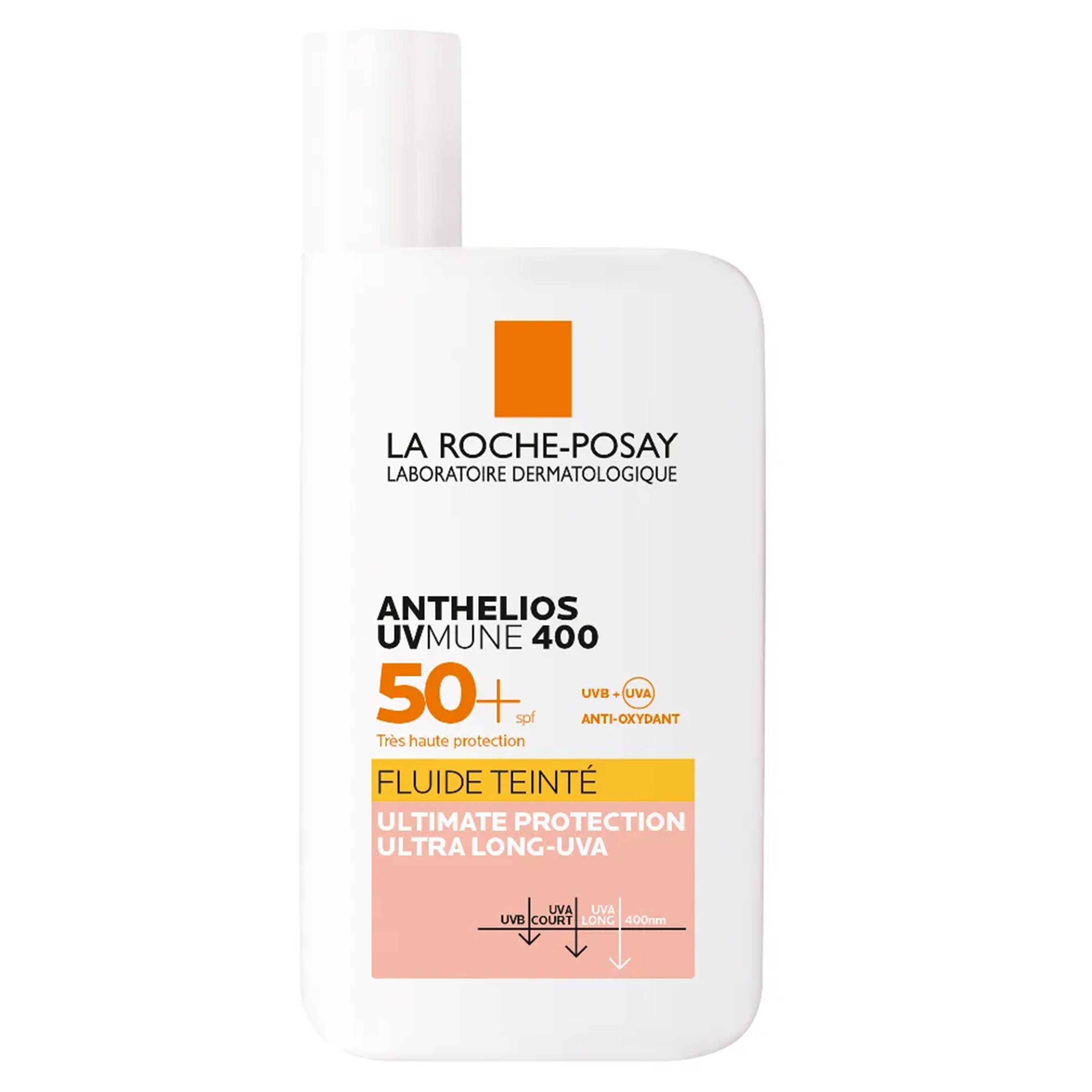 La Roche-Posay La Roche-Posay Anthelios UVMune 400 Spf50+ Tinted Fluide Λεπτόρρευστο Αντηλιακό Προσώπου Πολύ Υψηλής Αντηλιακής Προστασίας με Χρώμα 50ml