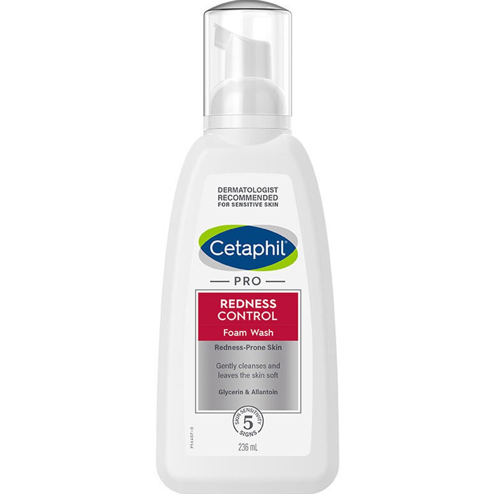 Cetaphil Pro Redness Control Foaming Wash Απαλό Καθαριστικό για Ευαίσθητο Δέρμα με τάση για Ερυθρότητα 236ml