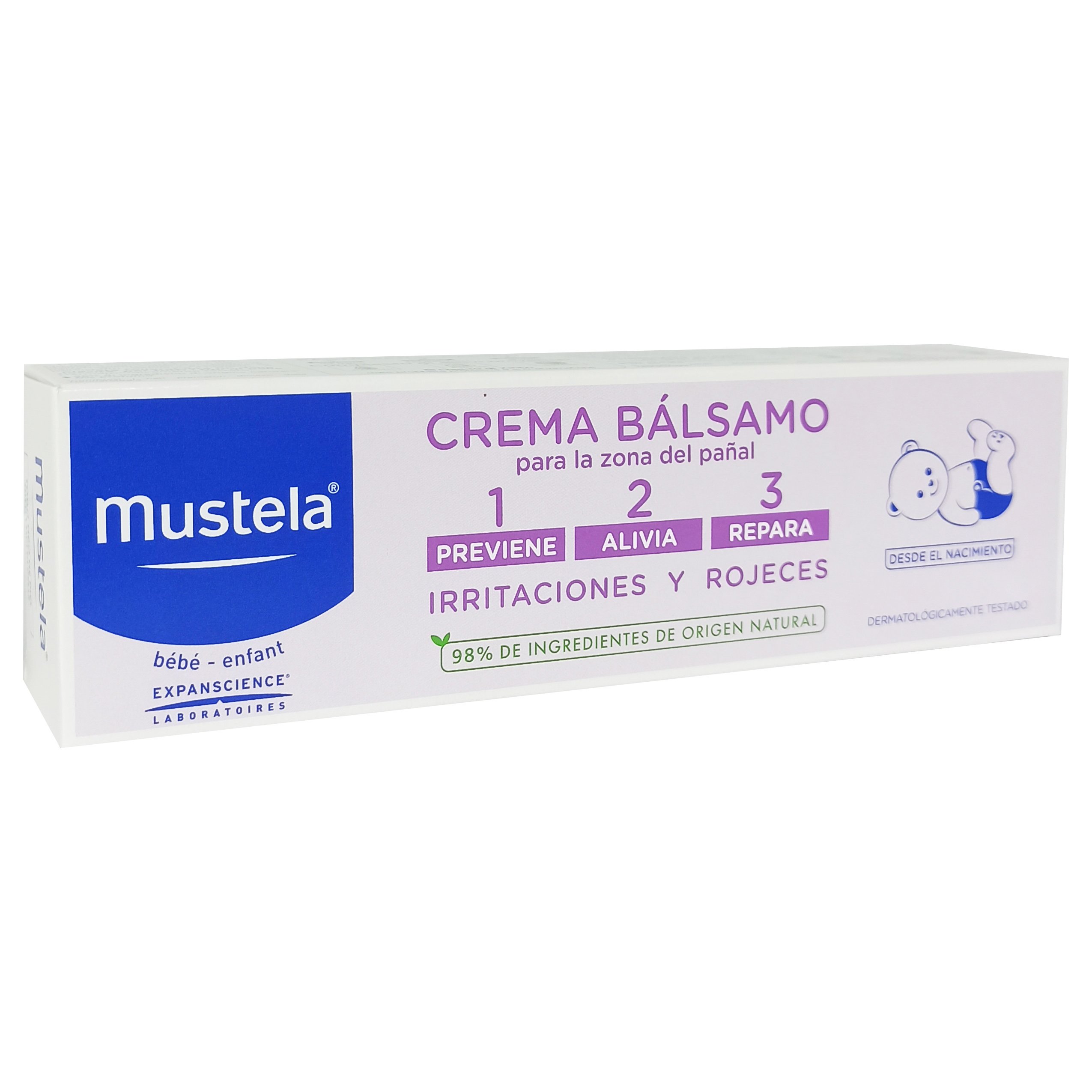 Mustela Mustela 123 Vitamin Barrier Cream Κρέμα Αλλαγής Πάνας με Τριπλή Δράση για την Μηρογεννητική Περιοχή του Βρεφικού Δέρματος 150ml