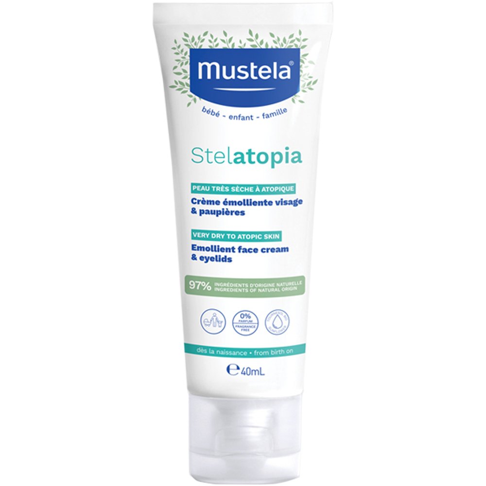 Mustela Mustela Stelatopia Emollient Face Cream Tube Μαλακτική Κρέμα Προσώπου 40ml