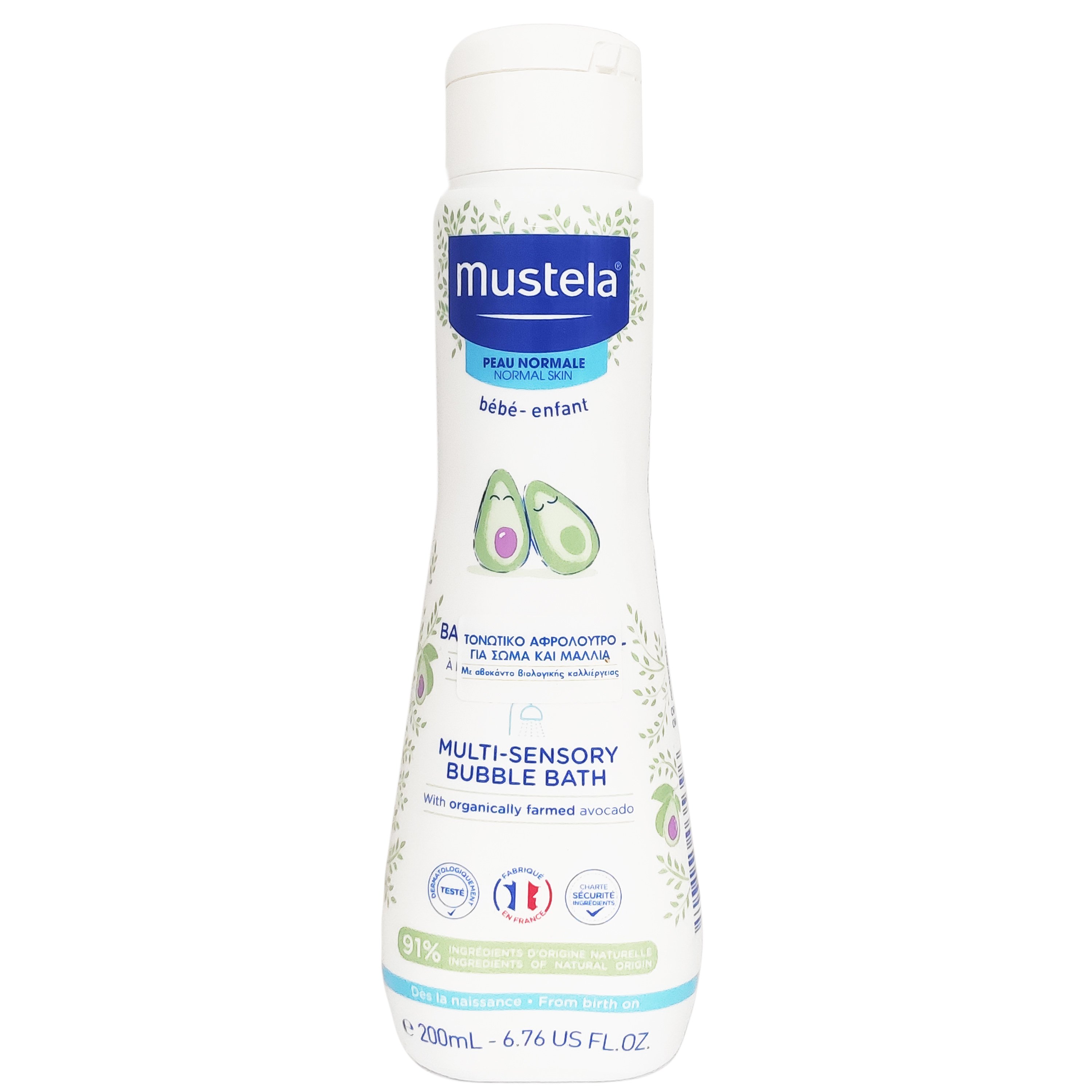 Mustela Mustela Multi-Sensory Bubble Bath Βρεφικό-Παιδικό Τονωτικό Αφρόλουτρο 200ml