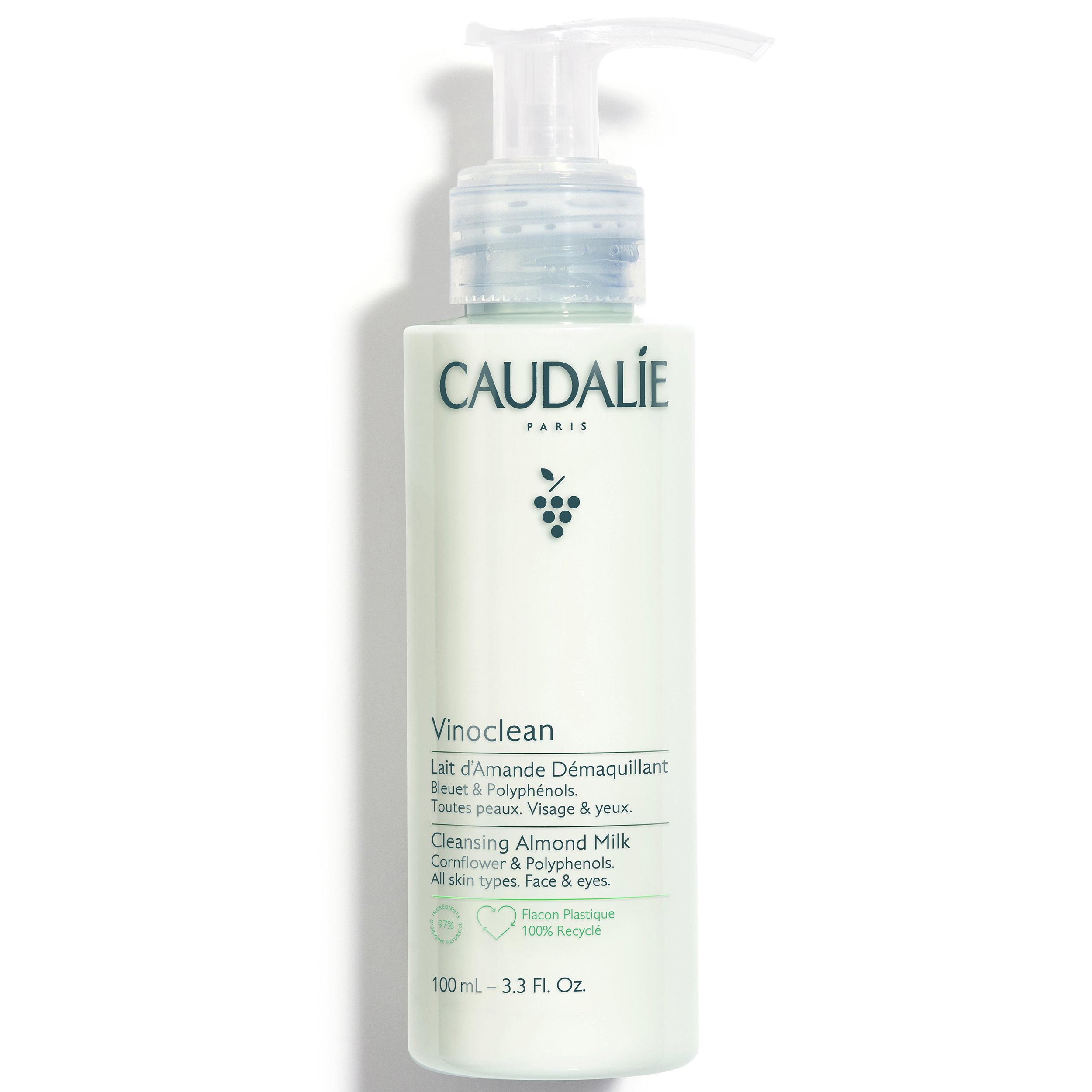 Caudalie Caudalie Vinoclean Face & Eyes Cleansing Almond Milk Travel Size Γαλάκτωμα Καθαρισμού Προσώπου & Ματιών 100ml