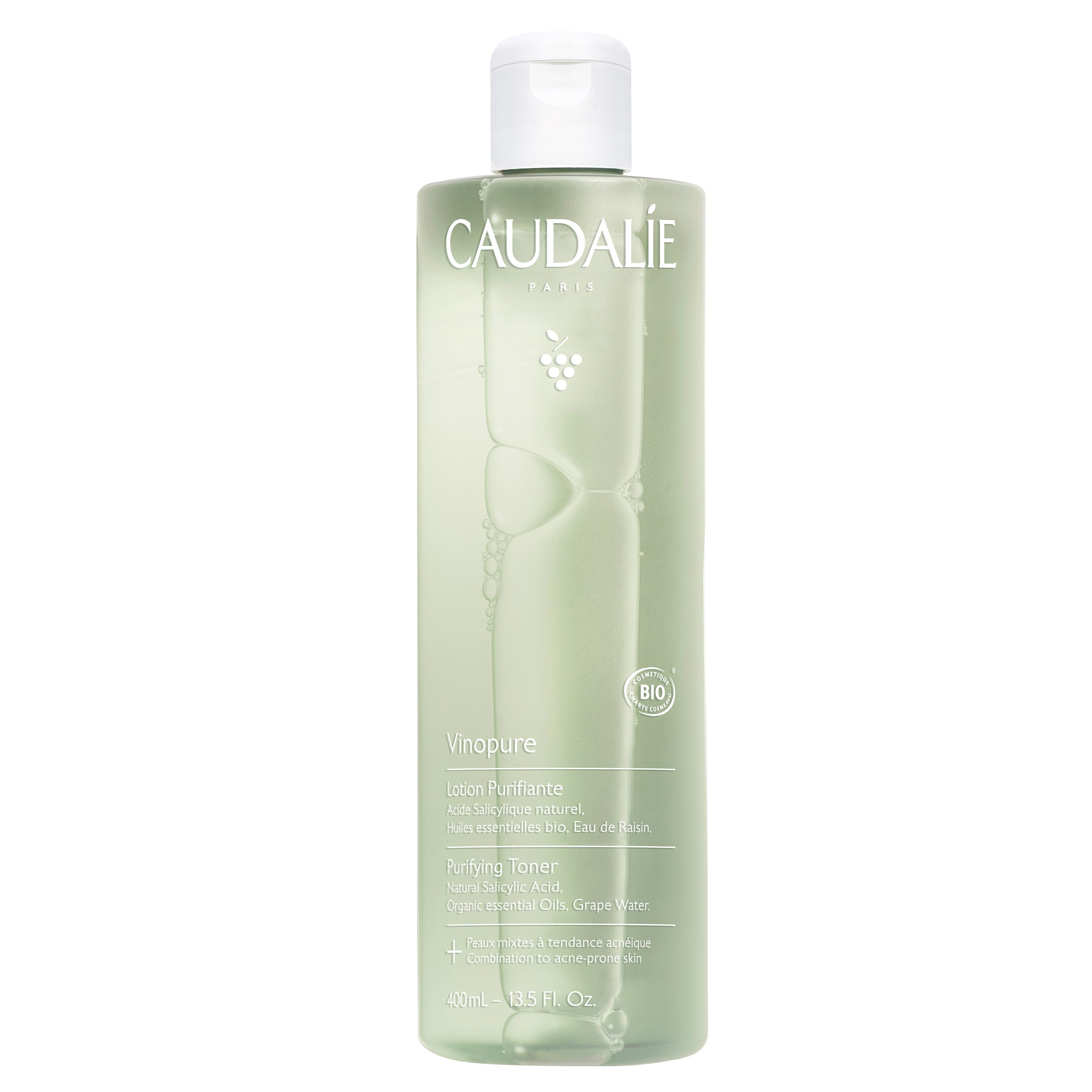 Caudalie Vinopure Clear Skin Purifying Toner Λοσιόν Καθαρισμού Κατά των Ατελειών, Κατάλληλη για Μικτές,Λιπαρές Επιδερμίδες 400ml φωτογραφία