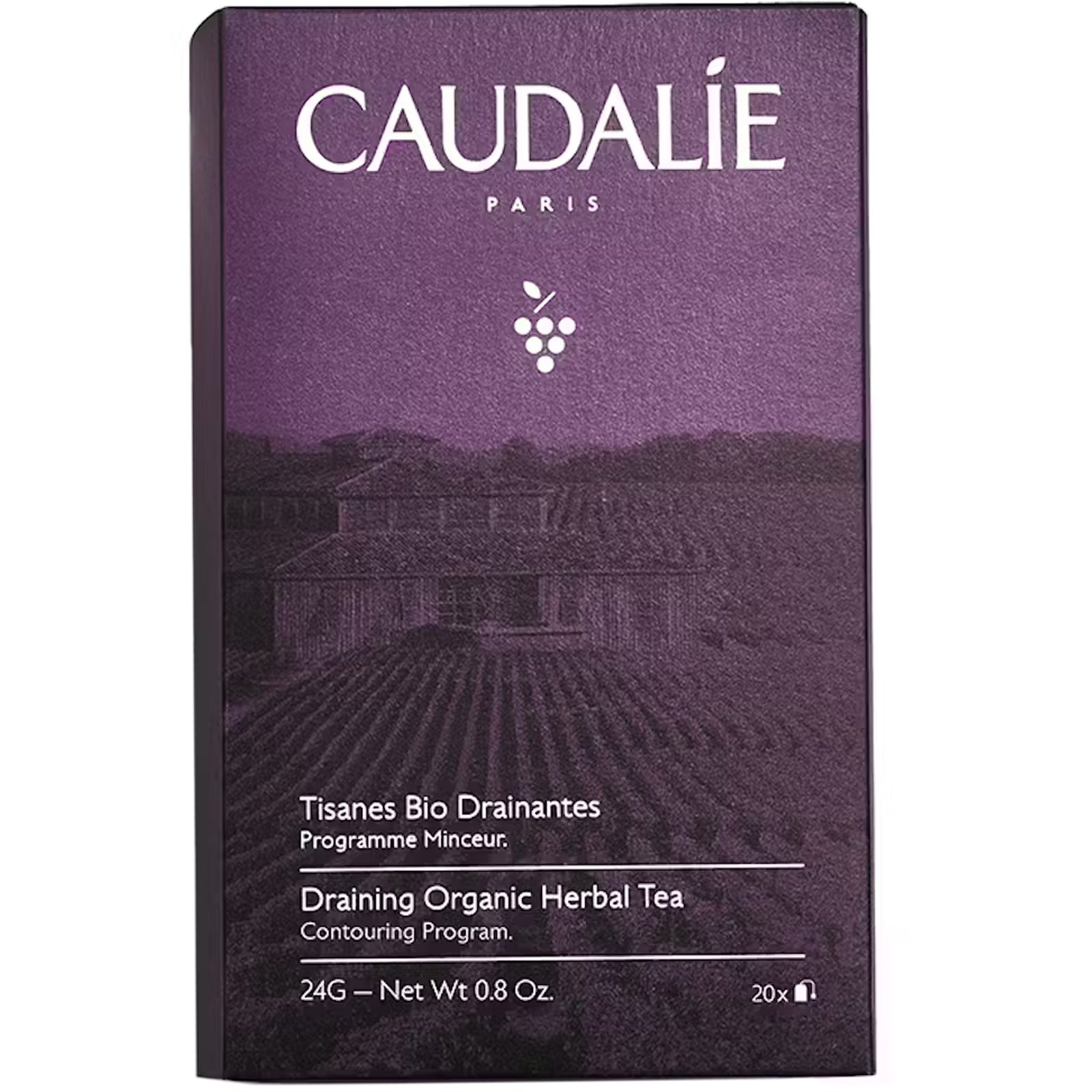 Caudalie Caudalie Draining Organic Herbal Tea Βιολογικό Τσάι Βοτάνων για Αποτοξίνωση του Οργανισμού 24g (20 Sachets)