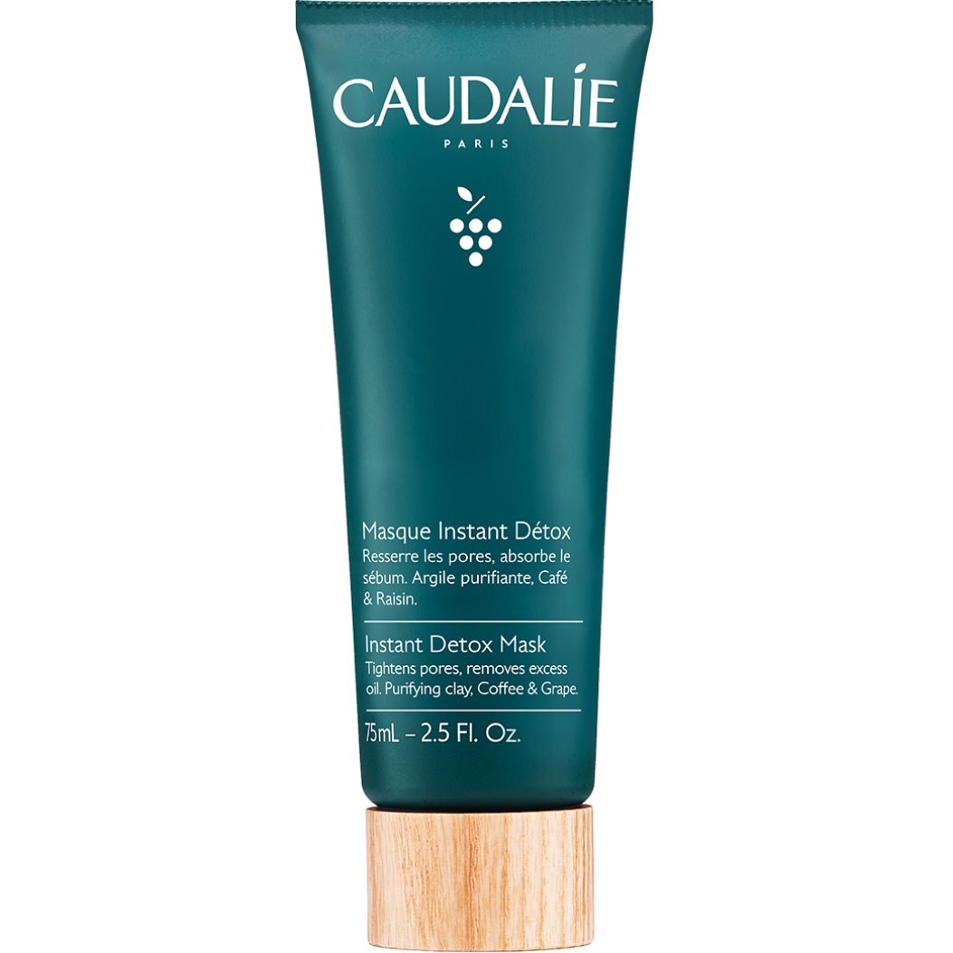 Caudalie Caudalie Instant Detox Mask Μάσκα Καθαρισμού - Αποτοξίνωσης Προσώπου με Άργιλο, Καφέ & Σταφύλι 75ml