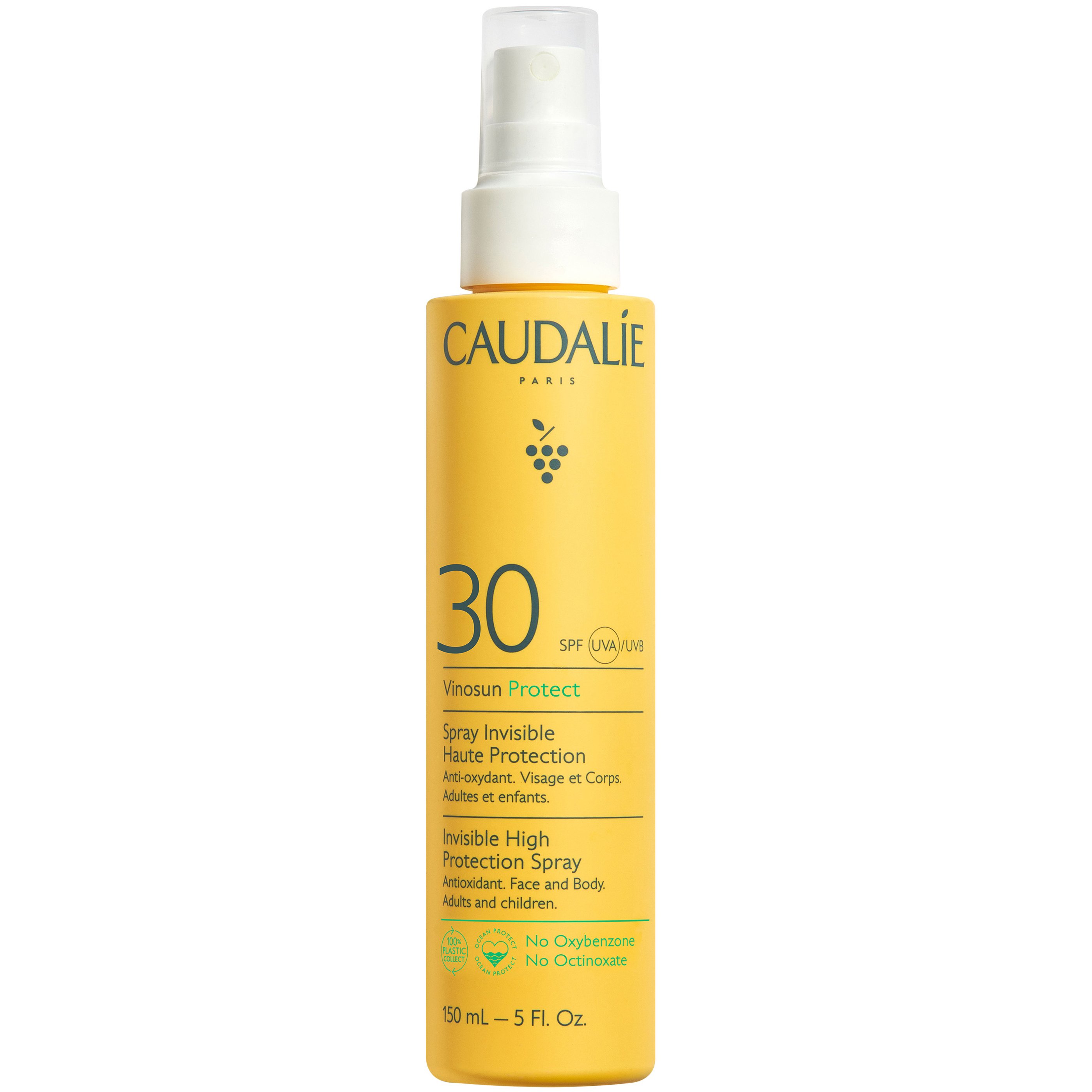 Caudalie Caudalie Vinosun Protect Invisible High Protection Spray Spf30 Λεπτόρρευστη Αντηλιακή Κρέμα Προσώπου, Σώματος Υψηλής Προστασίας για Όλη την Οικογένεια 150ml