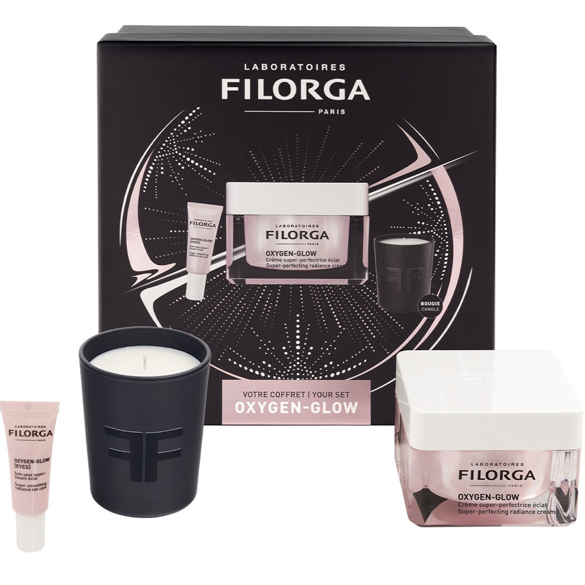 Filorga Filorga Promo Oxygen-Glow Super Perfecting Radiance Cream 50ml & Super Smoothing Radiance Eye Care 4ml & Scented Candle 1 Τεμάχιο