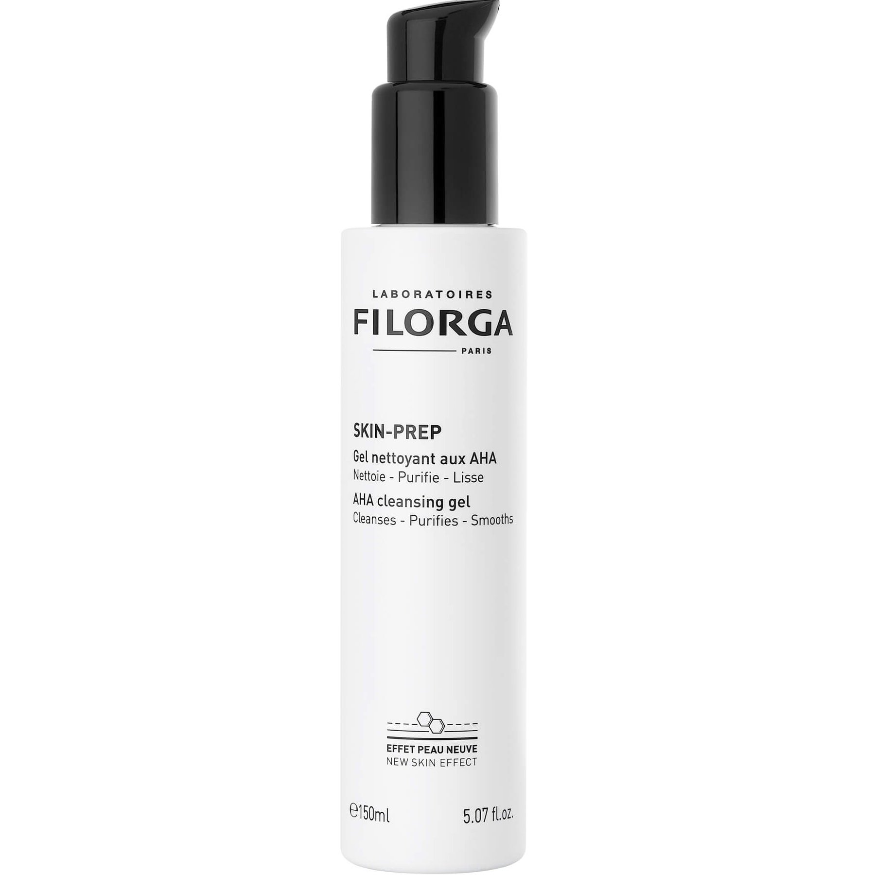 Filorga Filorga Skin-Prep AHA Cleansing Gel 150ml,Gel Καθαρισμού Προσώπου που Αφαιρεί Υπολείμματα & Λειαίνει, για Μικτές Έως Λιπαρές Επιδερμίδες