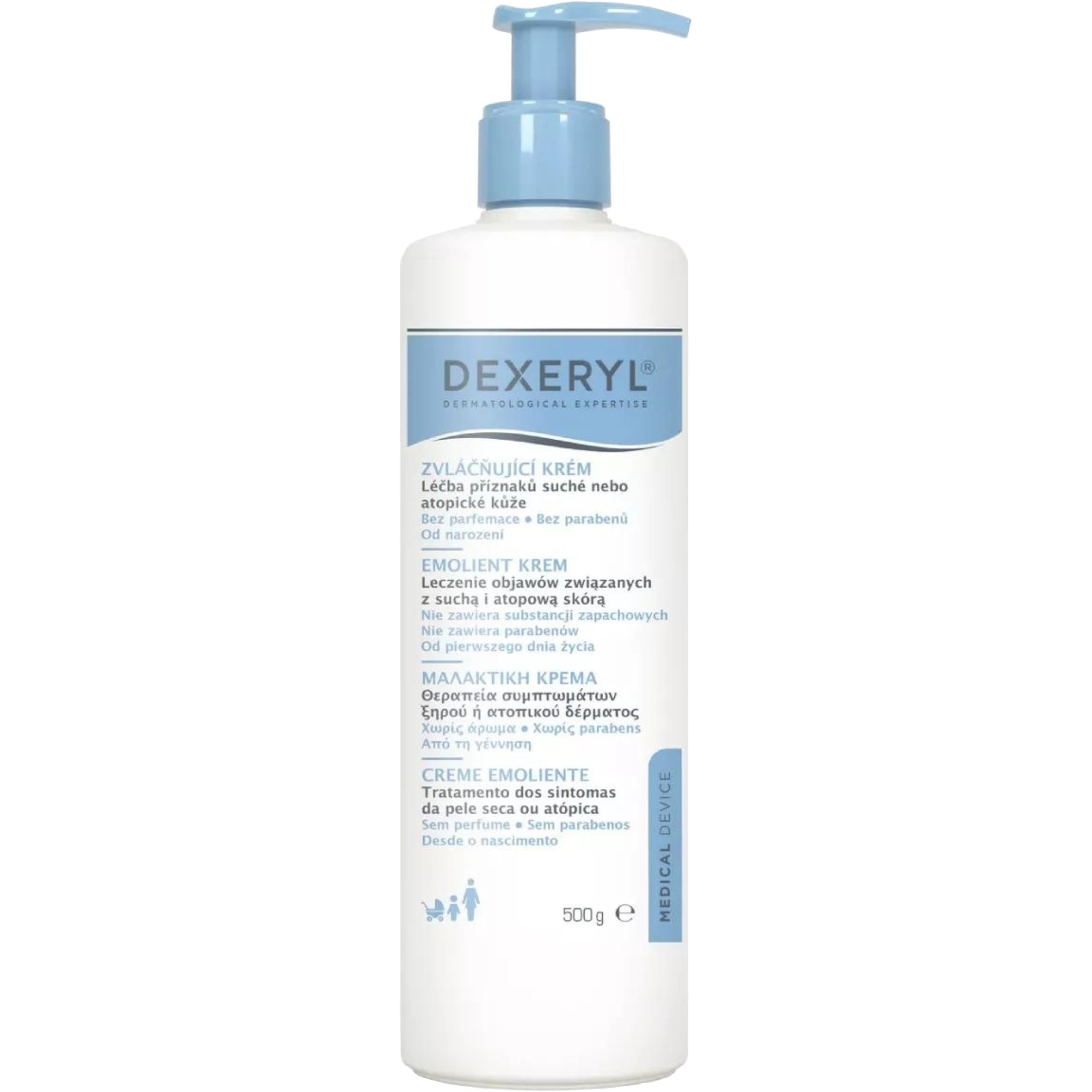 Dexeryl Emollient Cream Μαλακτική Κρέμα για Πολύ Ξηρό, Ατοπικό Δέρμα 500g φωτογραφία