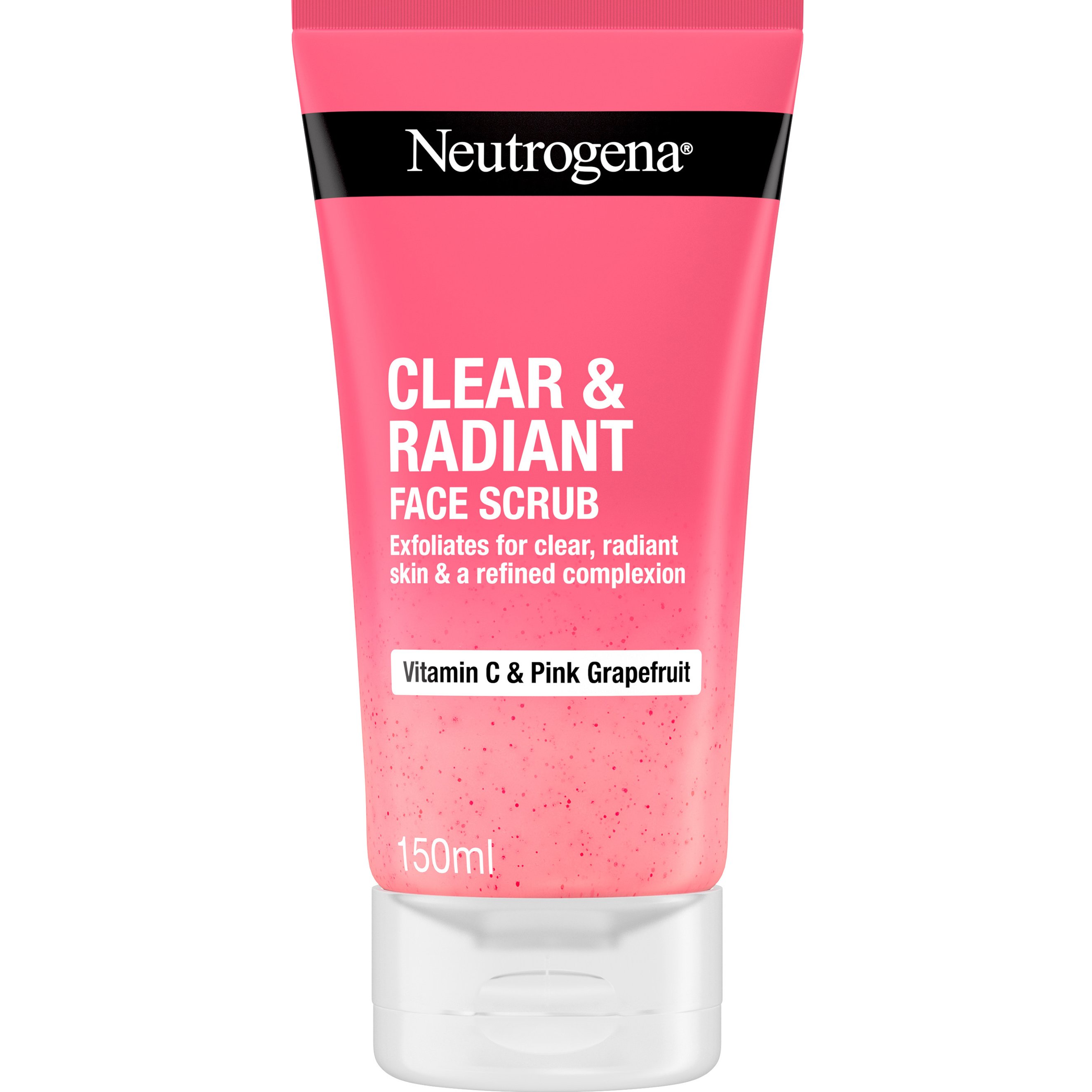 Neutrogena Neutrogena Clear & Radiant Face Scrub Vitamin C & Pink Grapefruit Απολεπιστικό Προσώπου με Ροζ Γκρέιπφρουτ & Βιταμίνη C για πιο Καθαρή & Λαμπερή Επιδερμίδα 150ml