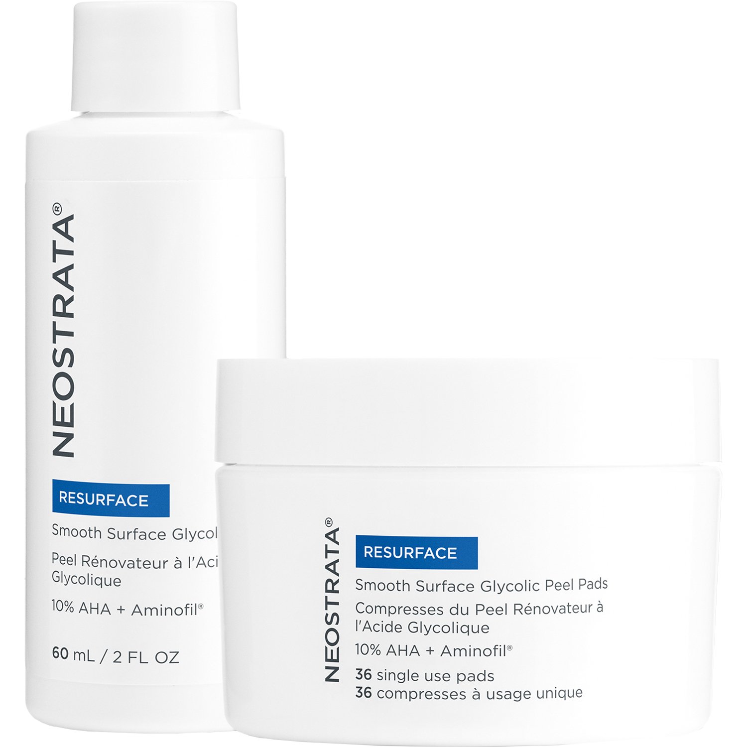 Neostrata Resurface Smooth Surface Glycolic Peel High Strength Exfoliating Treatment Kit Χημικό Peeling Προσώπου Ισχυρής Απολεπιστικής Δράσης για Βελτίωση Υφής με Γλυκολικό Οξύ 10%, AHA & Aminofil 60ml φωτογραφία