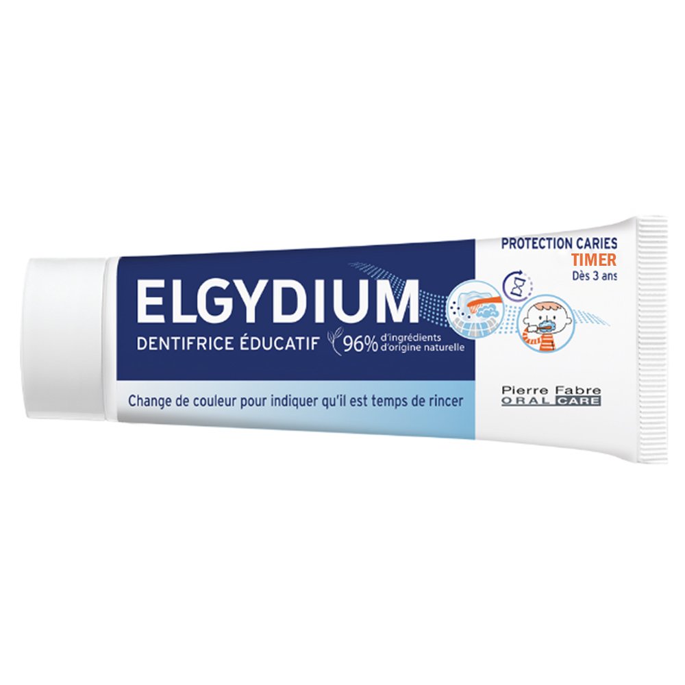 Elgydium Timer Kids Toothpaste Παιδική Οδοντόκρεμα για Προστασία Από την Τερηδόνα 3+ Ετών 50ml φωτογραφία