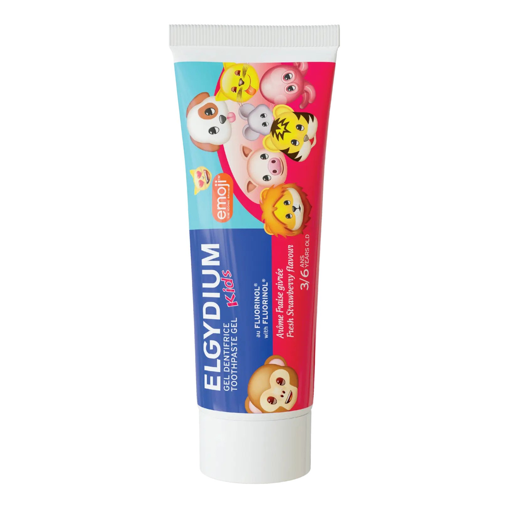 Pierre Fabre Oral Care Elgydium Kids Emoji Toothpaste Gel Παιδική Οδοντόπαστα για Παιδιά από 3 έως 6 Ετών με Γεύση Φράουλα 50ml