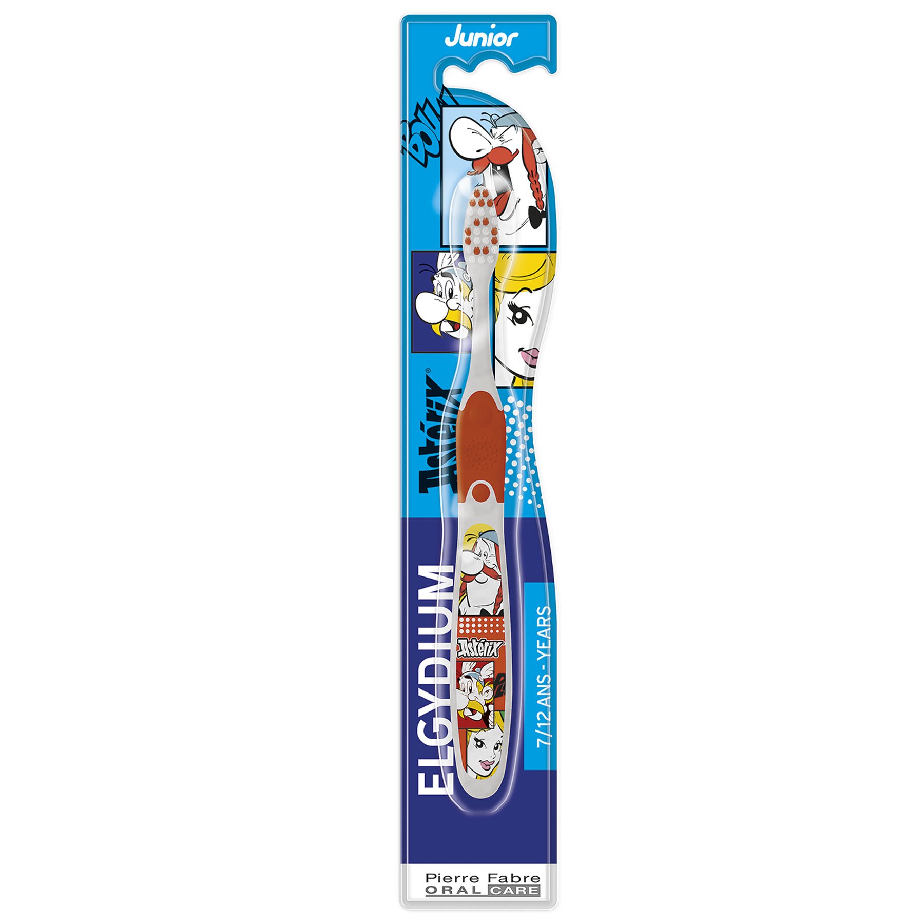 Pierre Fabre Oral Care Elgydium Junior Asterix Kids Toothbrush Οδοντόβουρτσα για παιδιά 7 έως 12 ετών 1 Τεμάχιο