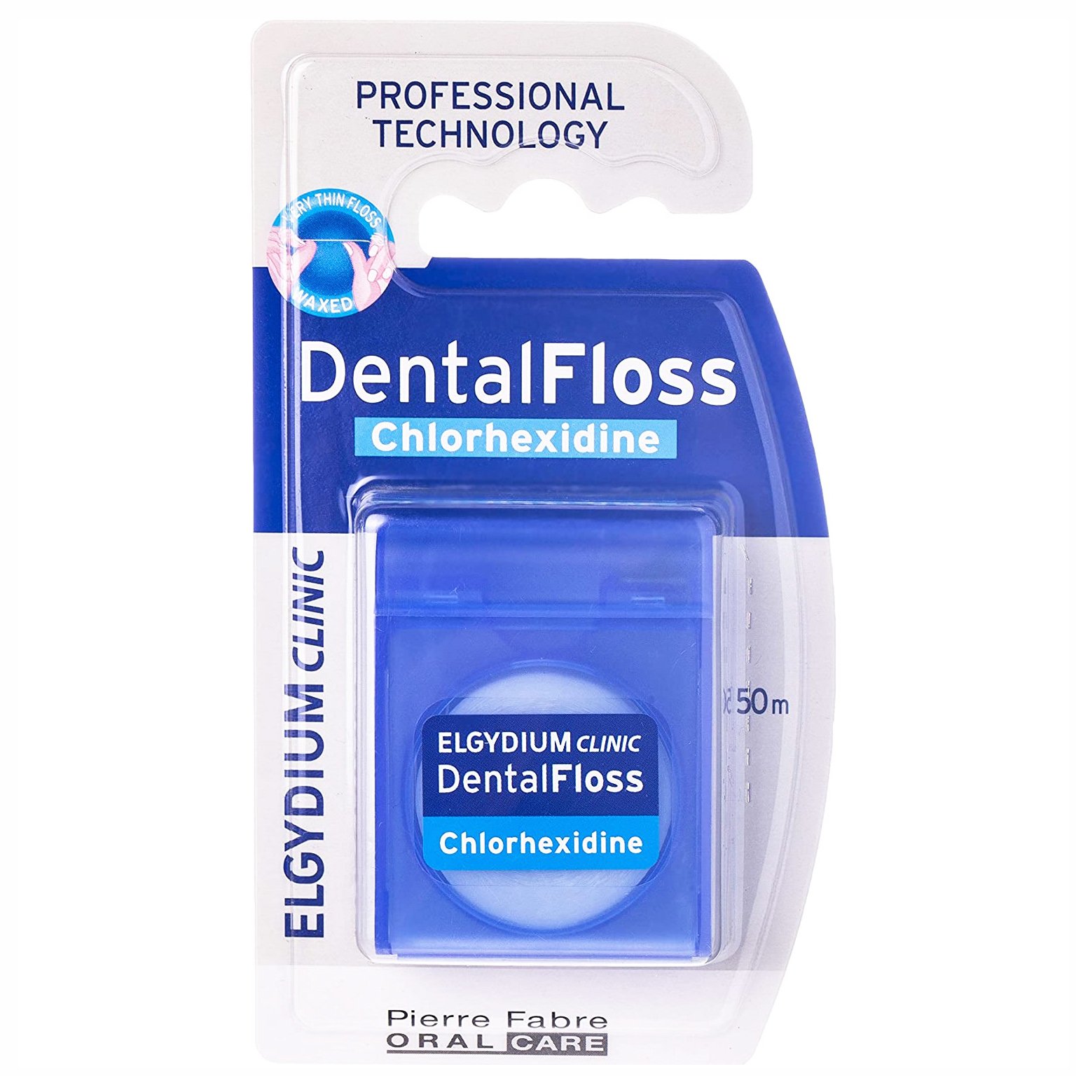 Elgydium Clinic Dental Floss Chlorhexidine Οδοντικό Νήμα με Χλωρεξιδίνη για Μείωση του Σχηματισμού της Οδοντικής Πλάκας 50m φωτογραφία