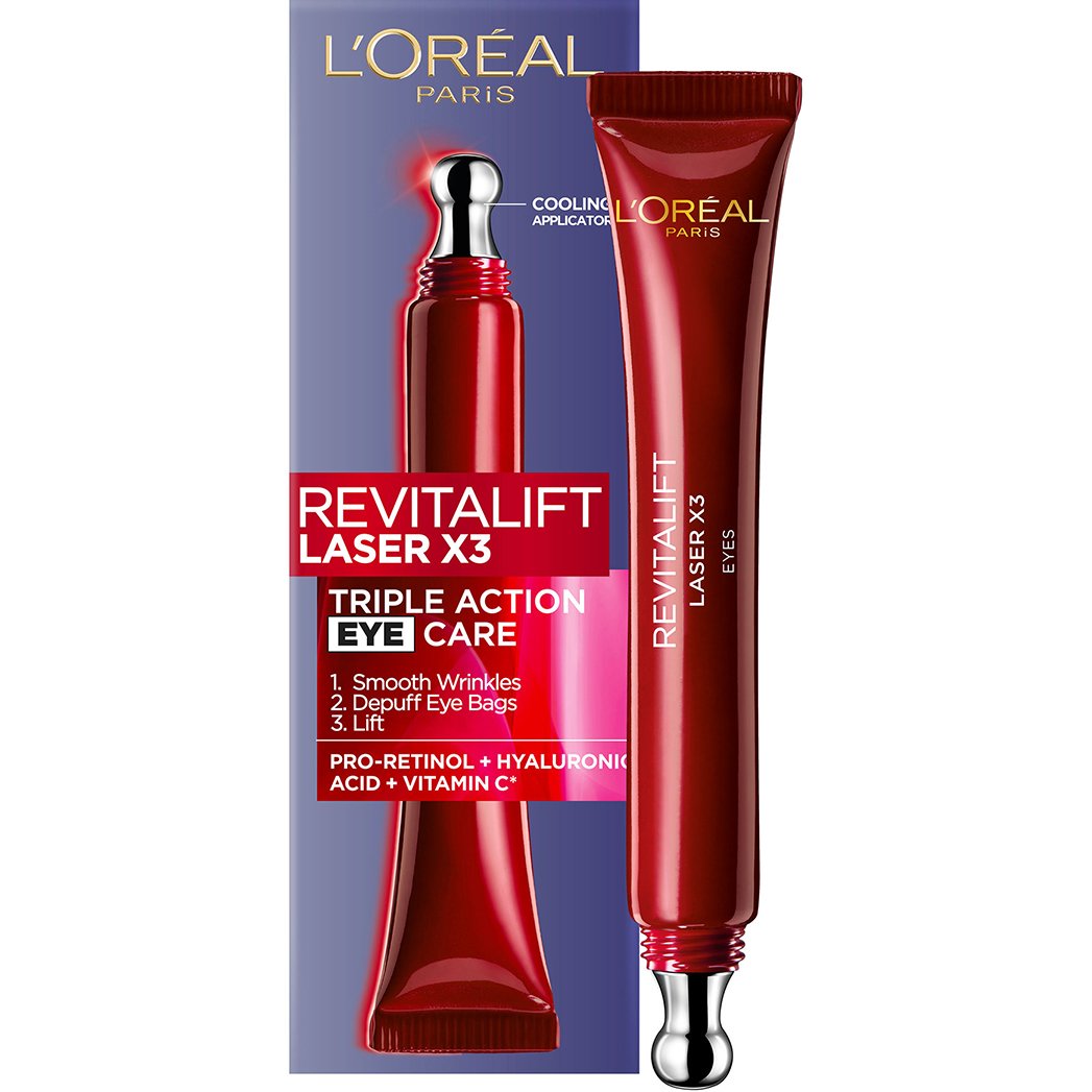 Loreal Paris L'oreal Paris Revitalift Laser Triple Action Eye Care Cream Κρέμα Ματιών Δραστικής Αντιγήρανσης με Τριπλή Δράση 15ml