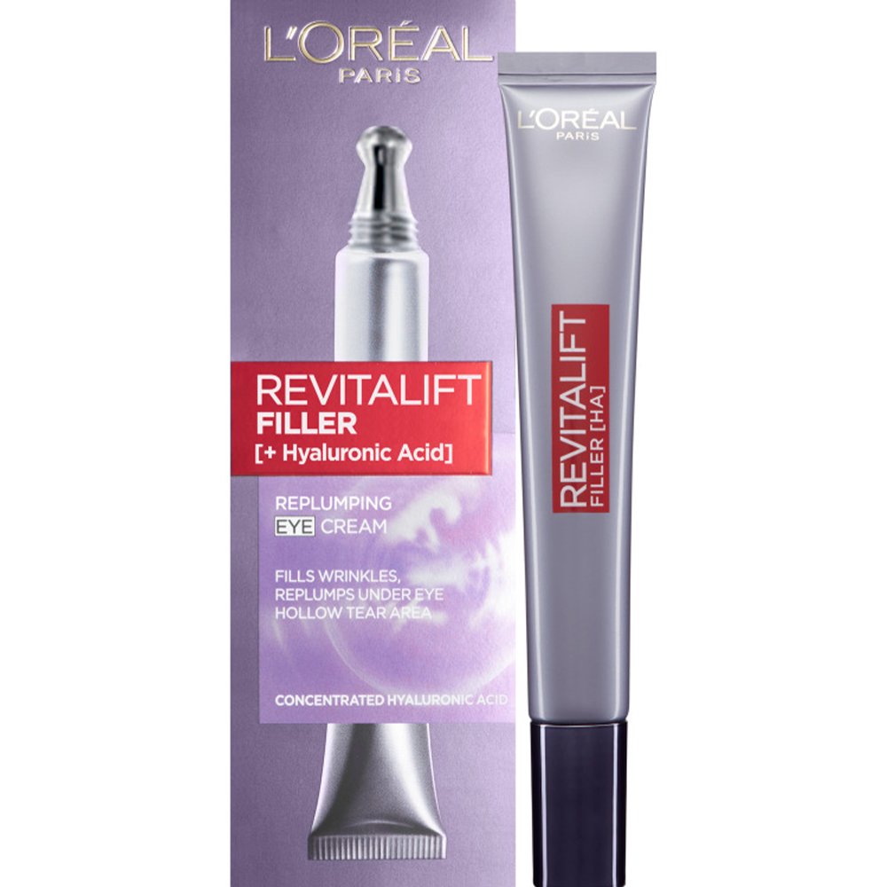 Loreal Paris L'oreal Paris Revitalift Filler [+Hyaluronic Acid] Συσφικτική - Αντιγηραντική Κρέμα Ματιών για Επαναφορά Όγκου της Επιδερμίδας 15ml