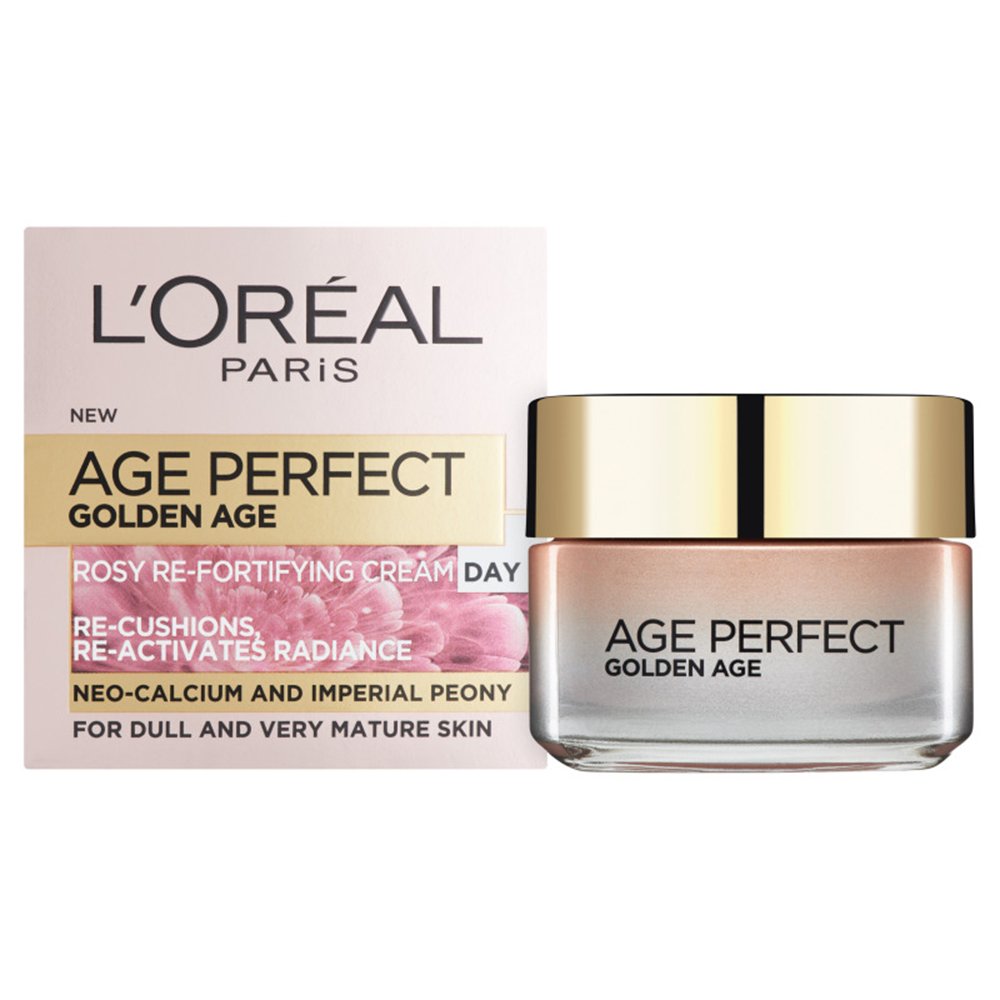 Loreal Paris L'oreal Paris Age Perfect Golden Age Day Cream Ενυδατική - Αντιγηραντική Κρέμα Προσώπου Ημέρας Ιδανική για Θαμπό & Πολύ Ώριμη Επιδερμίδα 50ml