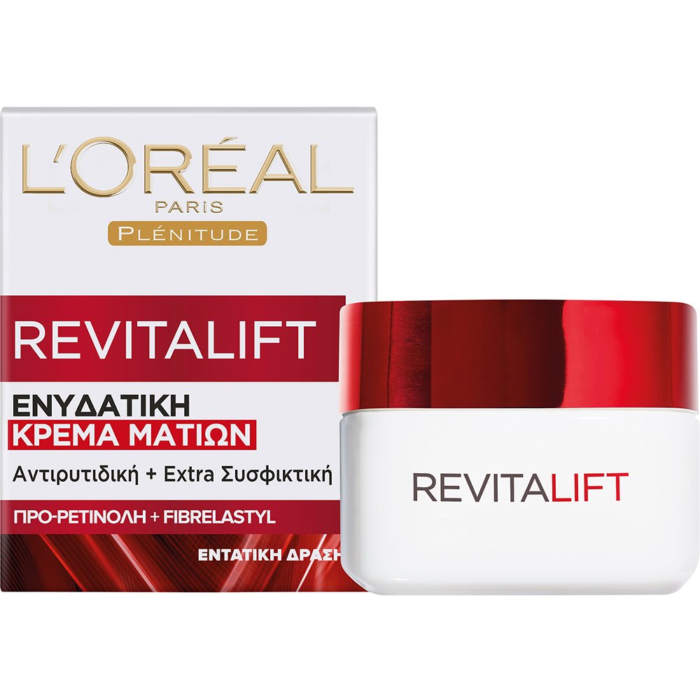 Loreal Paris L'oreal Paris Revitalift Eye Cream Ενυδατική Κρέμα Ματιών με Αντιρυτιδική & Συσφικτική Δράση 15ml