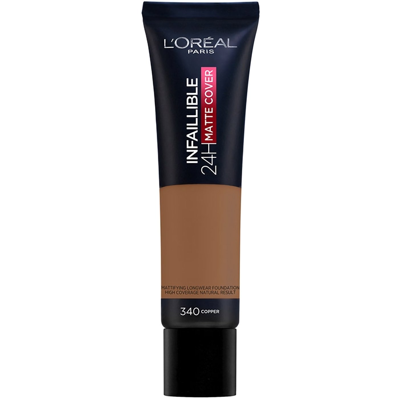 L'oreal Paris Infaillible 24h Matte Cover Foundation για Τέλεια Κάλυψη & Ματ Αποτέλεσμα 30ml - 340 Copper 49988