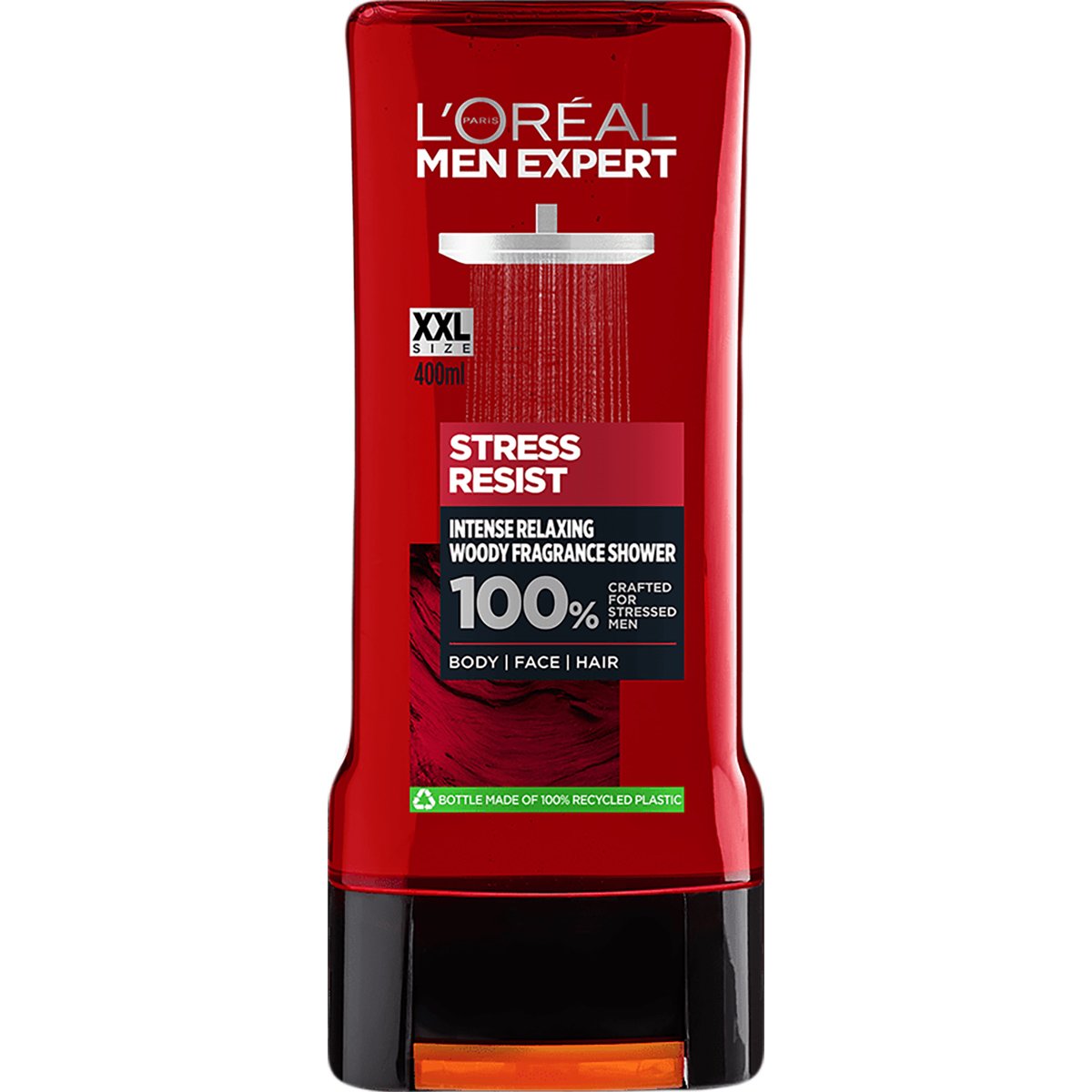 L'oreal Paris Men Expert Stress Resist Intense Relaxing Shampoo & Shower Ανδρικό Shampoo & Αφρόλουτρο Σώματος με Πλούσιο Ξυλώδες & Φρουτώδες Άρωμα 400ml φωτογραφία