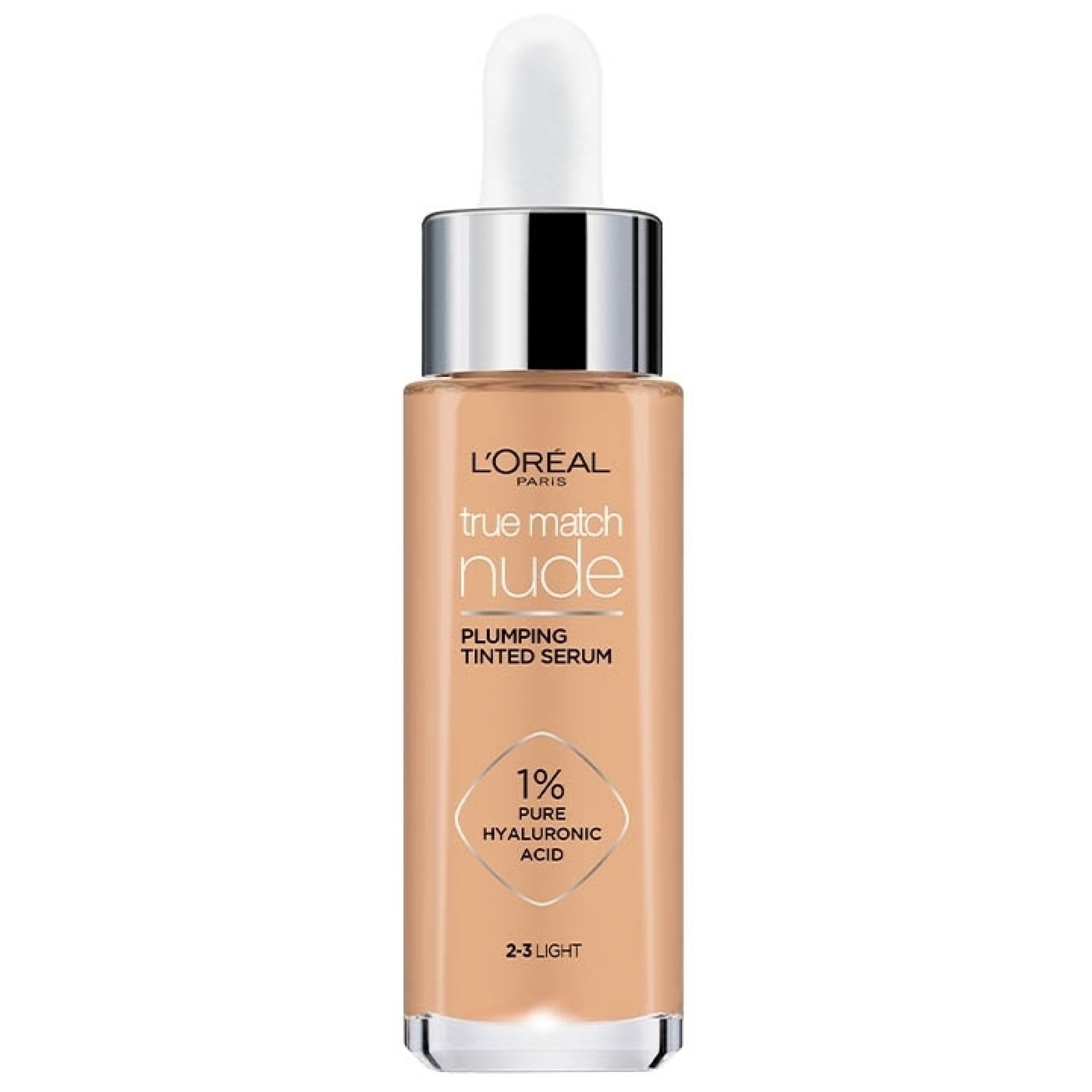 Loreal Paris L'oreal Paris True Match Nude Plumping Tinted Serum Υγρό Make up - Ορός Προσώπου που Καλύπτει τις Ατέλειες & Περιποιείται την Επιδερμίδα 30ml - 2/3 Light